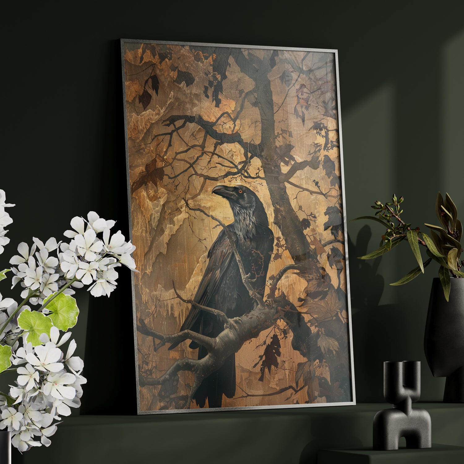 Framed Paper Print - Majestic Raven&