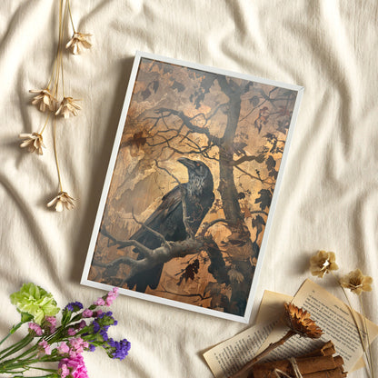 Framed Paper Print - Majestic Raven&