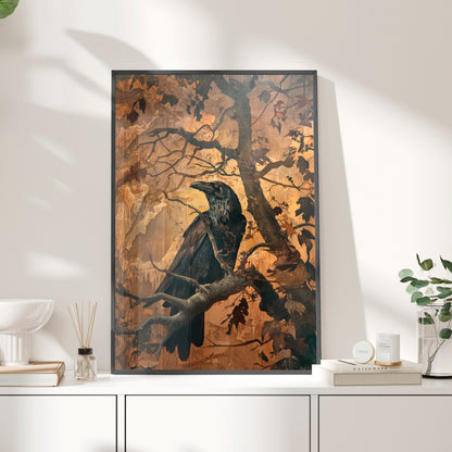 Framed Paper Print - Majestic Raven&