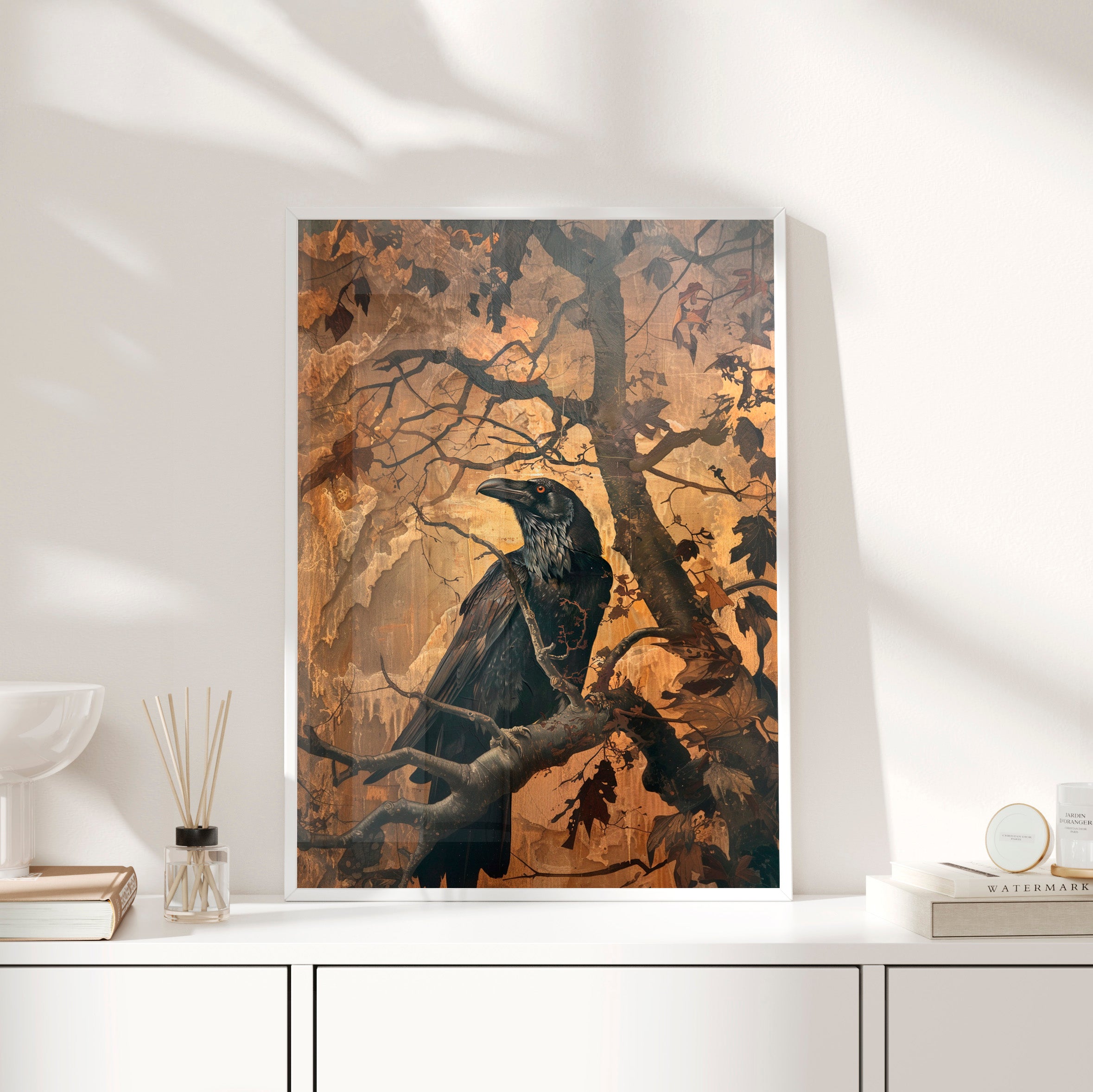 Framed Paper Print - Majestic Raven&