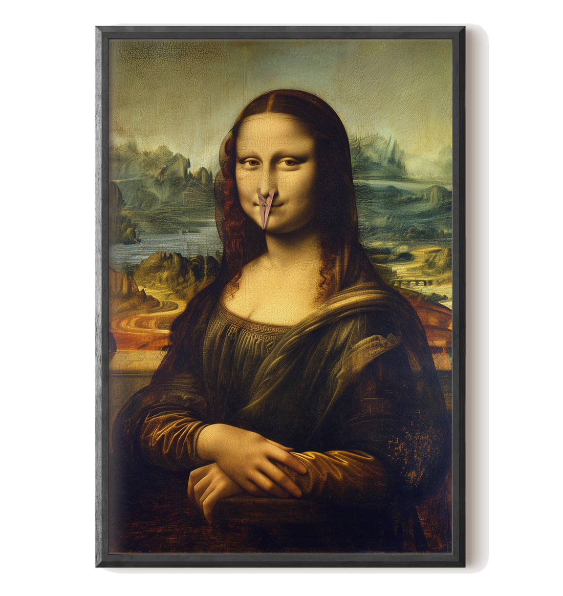 Mona Lisa Nose Peg Gag