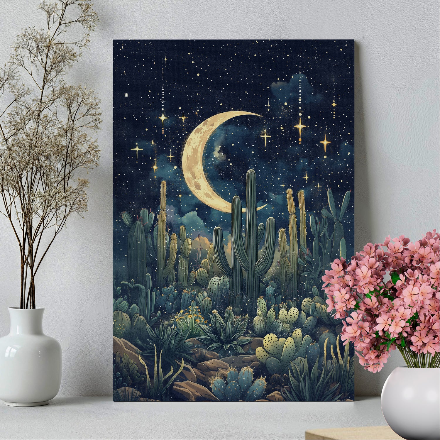 .75&quot; Matte Canvas - Dreamy Desert Night