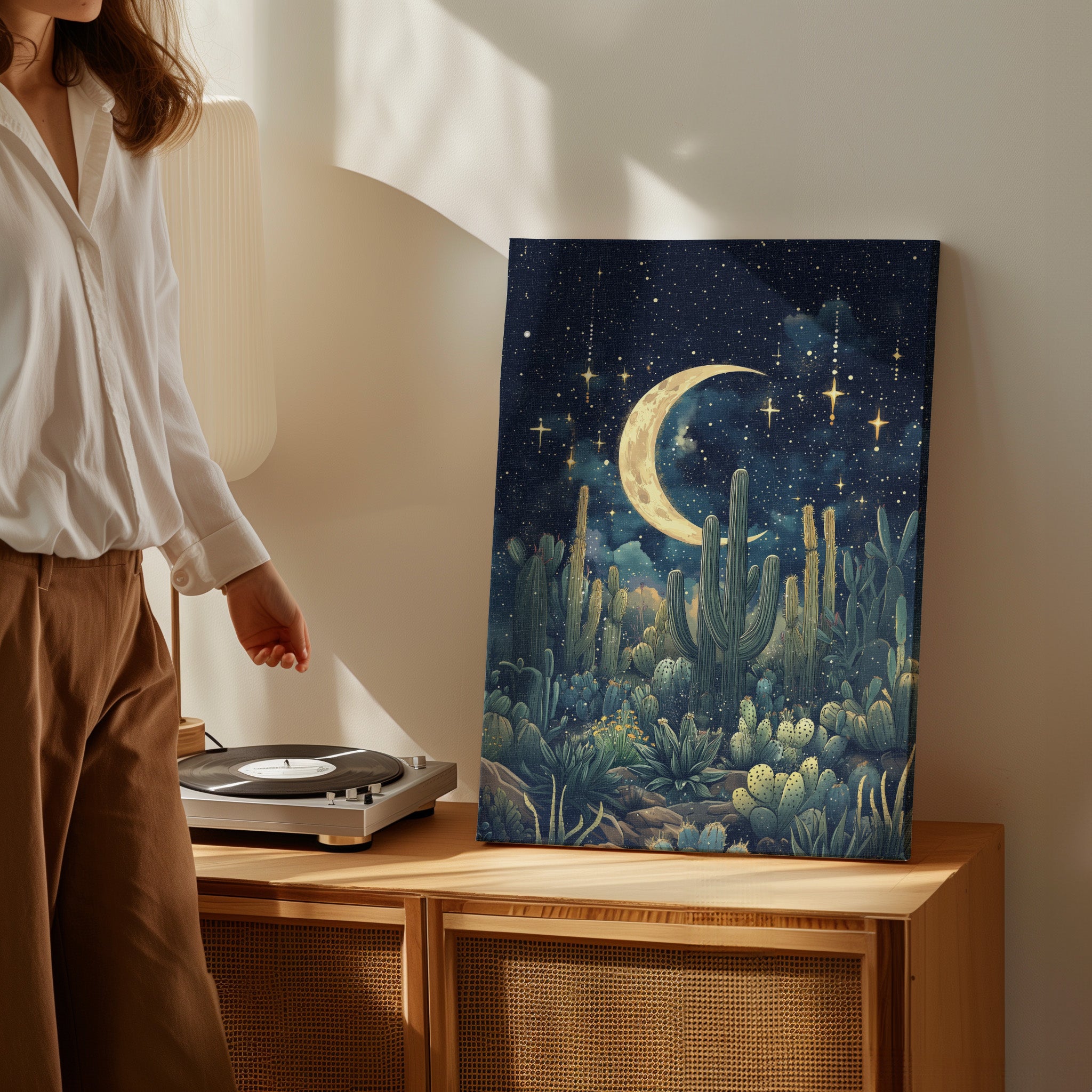 .75&quot; Matte Canvas - Dreamy Desert Night