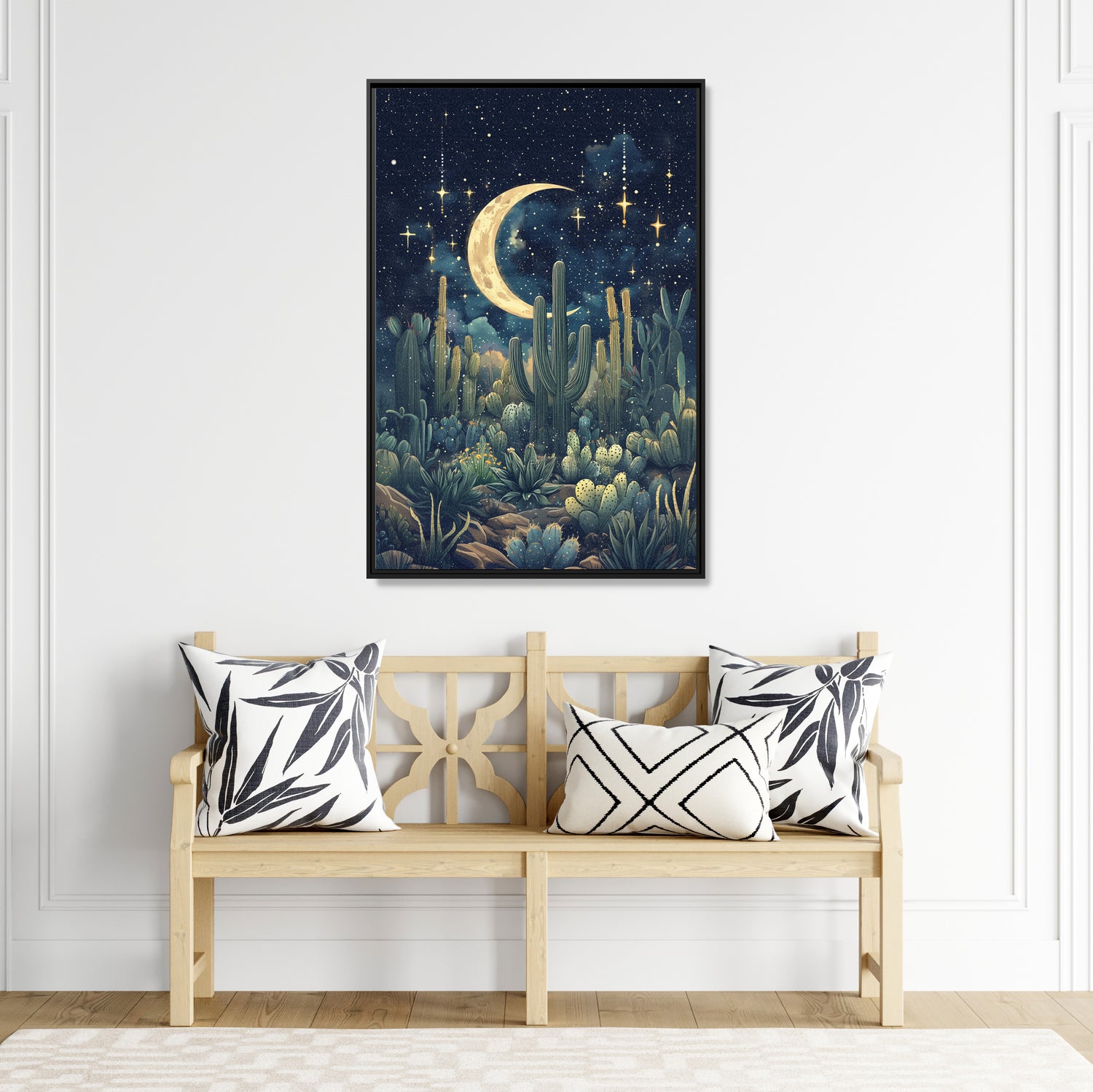 Framed Canvas - Dreamy Desert Night