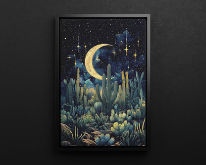 Framed Canvas - Dreamy Desert Night