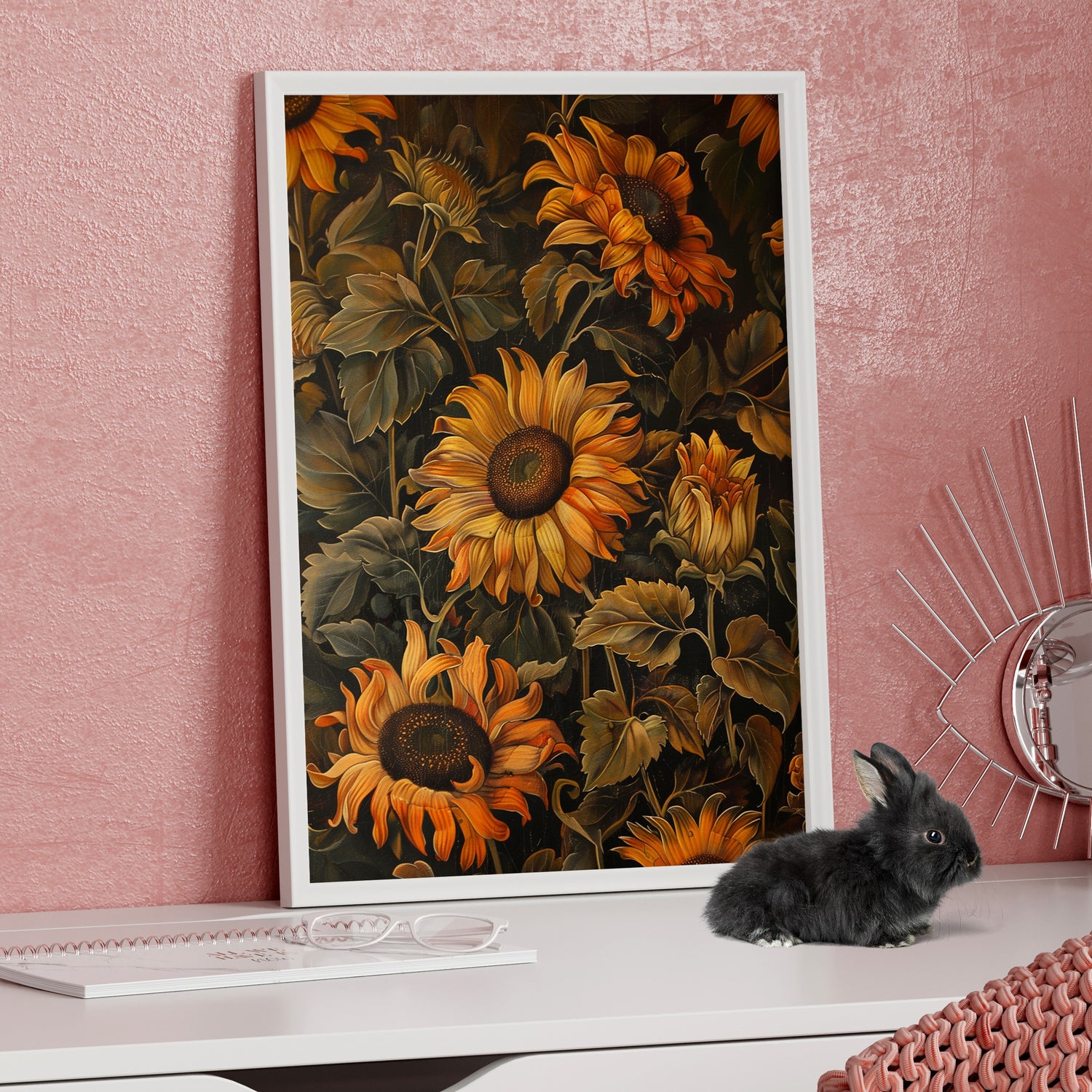 Framed Paper Print - Sunflower Glow