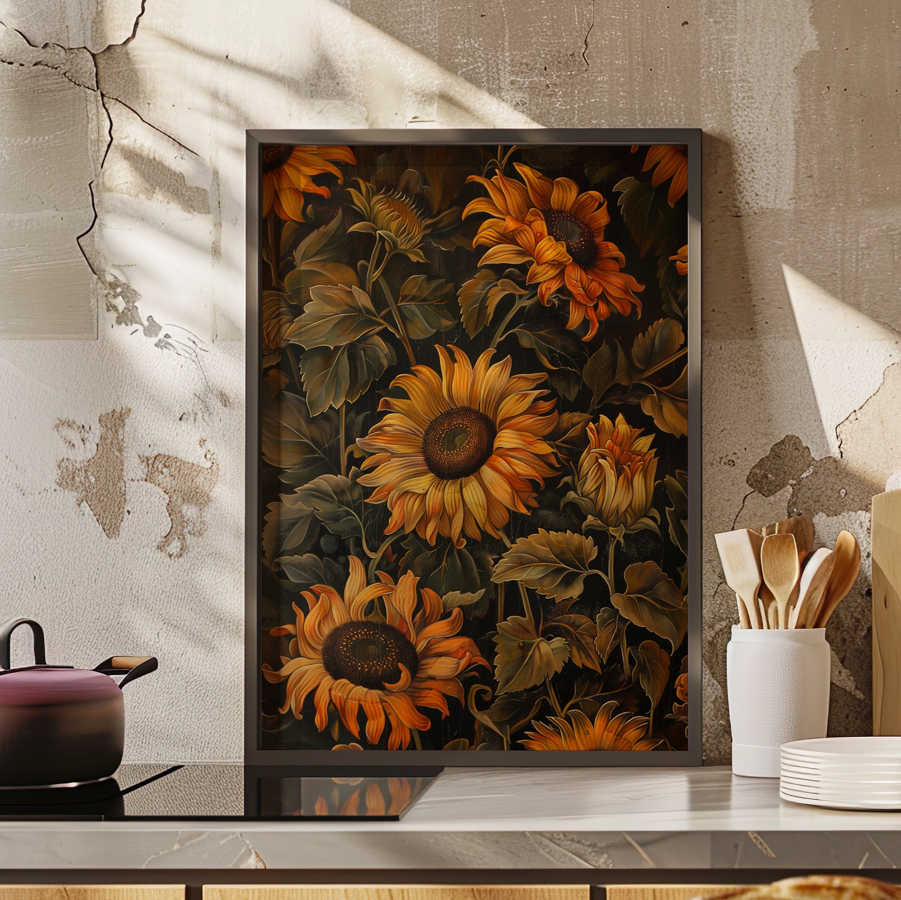 Framed Paper Print - Sunflower Glow