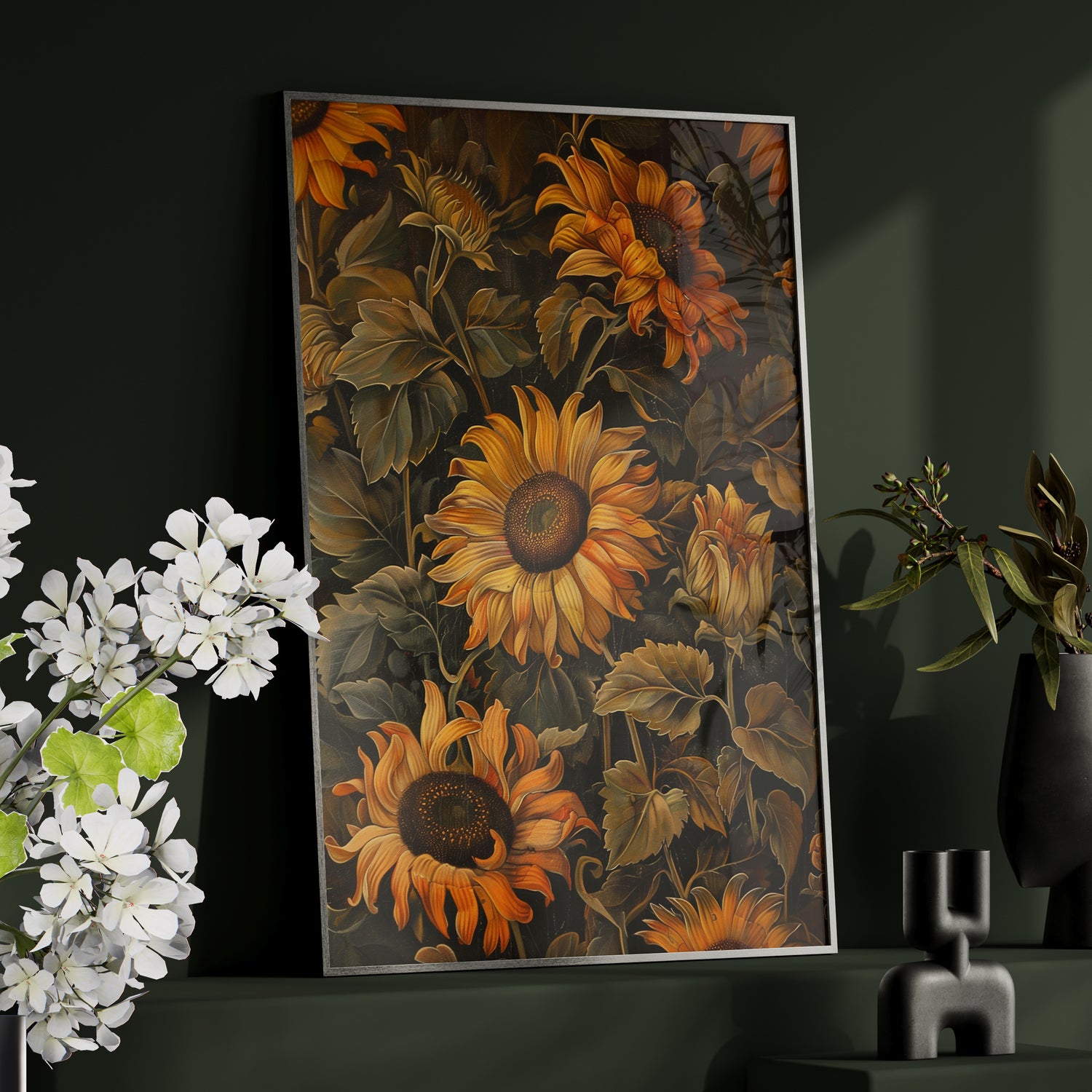 Framed Paper Print - Sunflower Glow