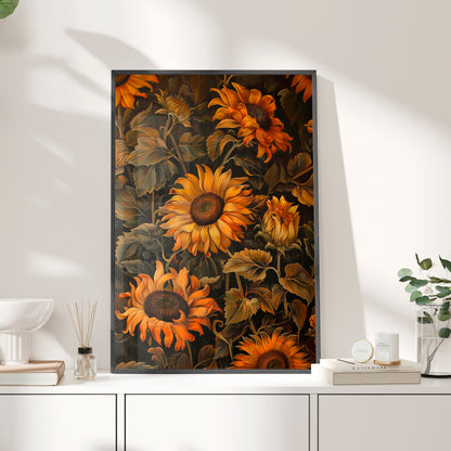 Framed Paper Print - Sunflower Glow