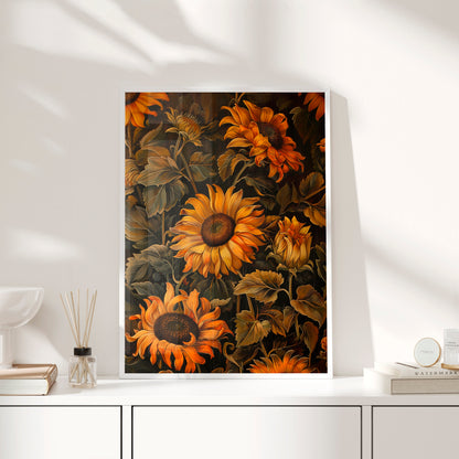 Framed Paper Print - Sunflower Glow