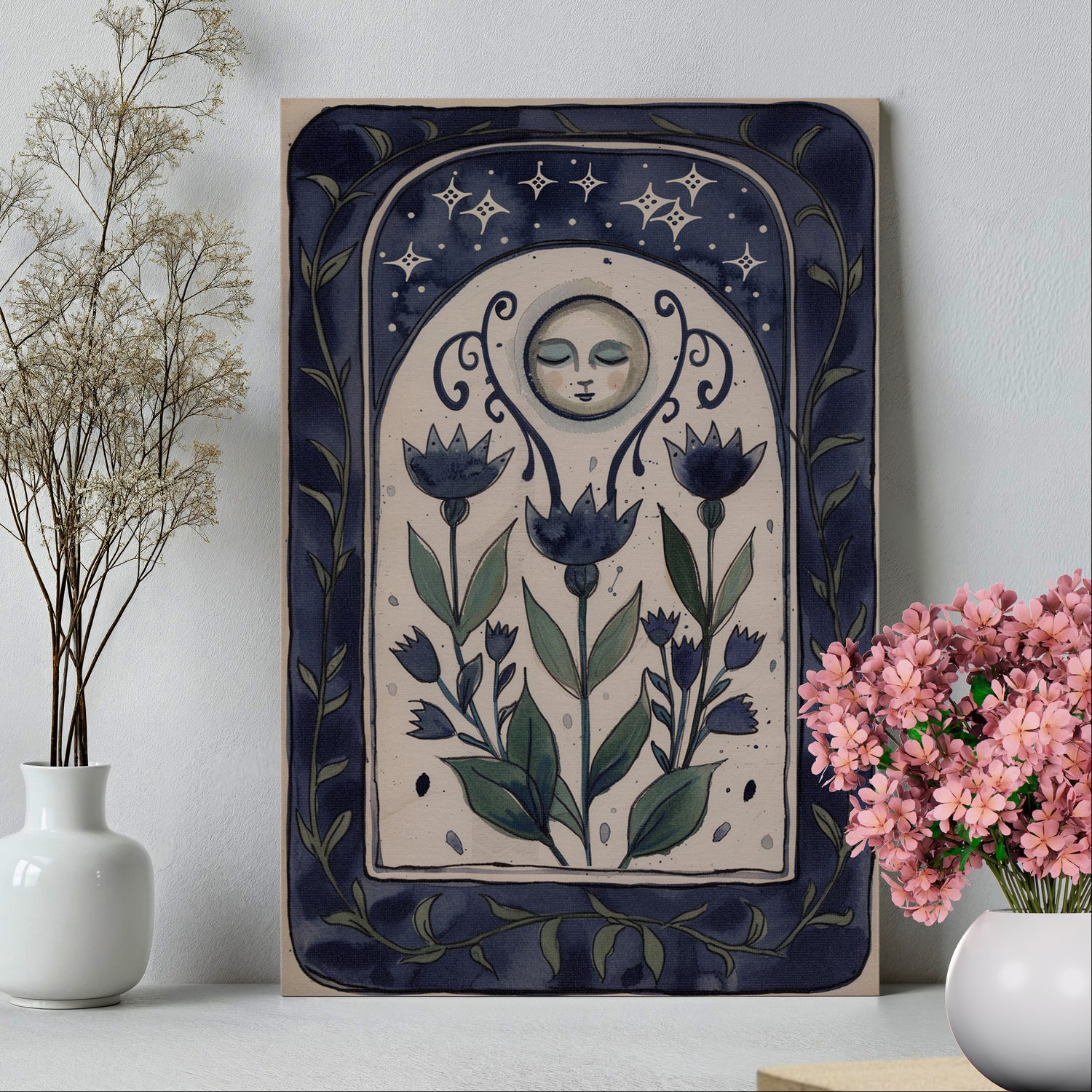 .75" Matte Canvas - Moonlit Folk Bloom Dream
