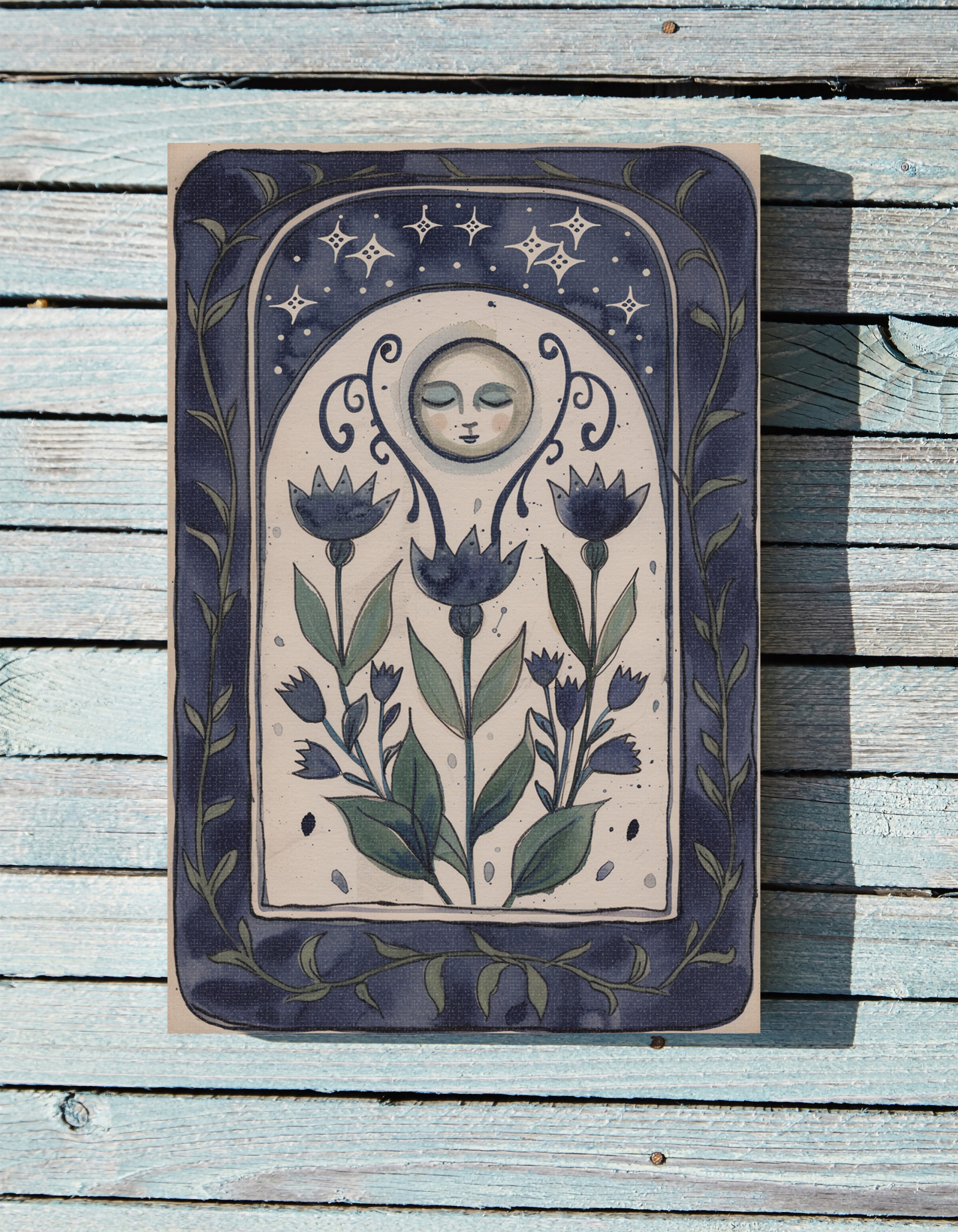 .75" Matte Canvas - Moonlit Folk Bloom Dream
