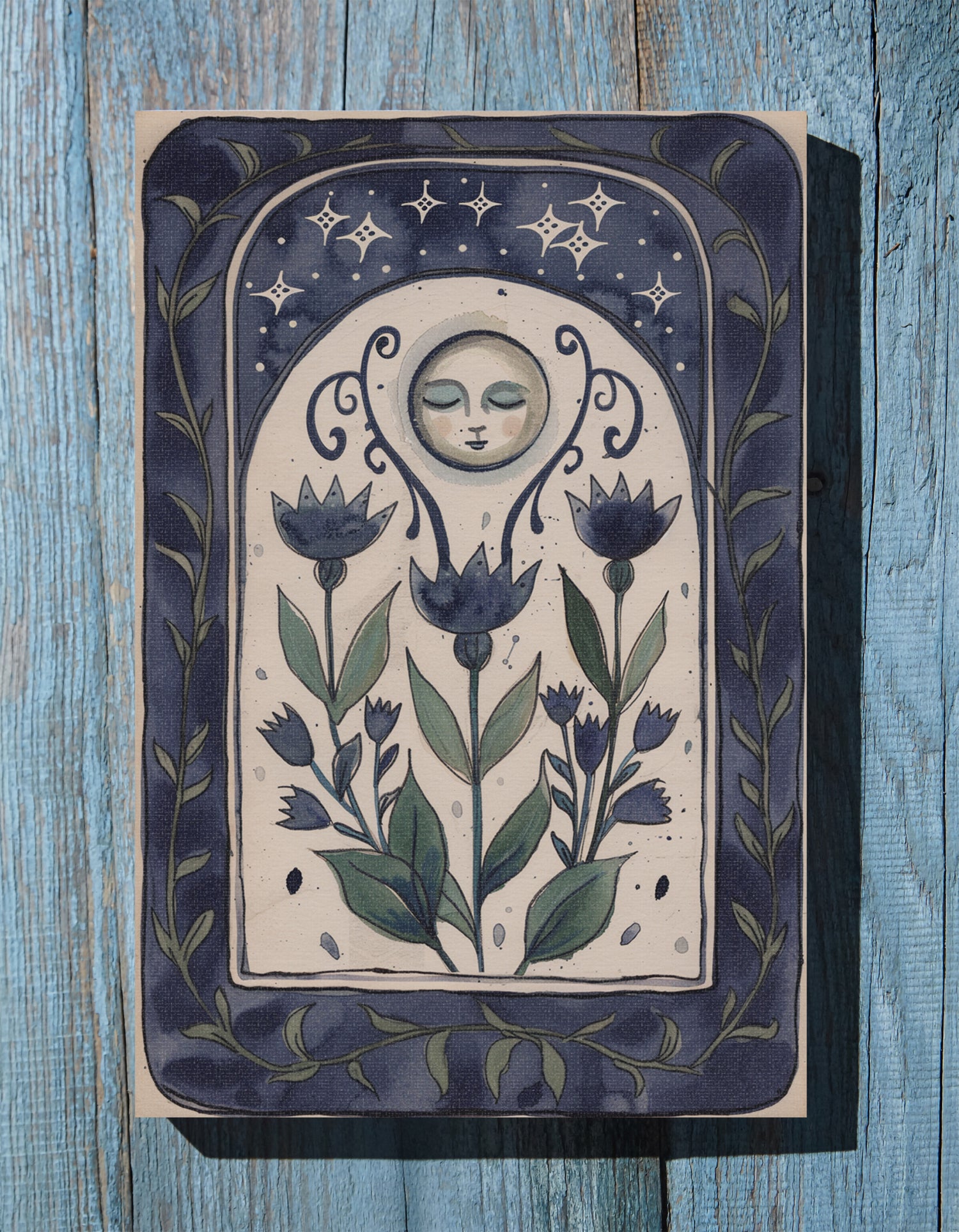.75" Matte Canvas - Moonlit Folk Bloom Dream