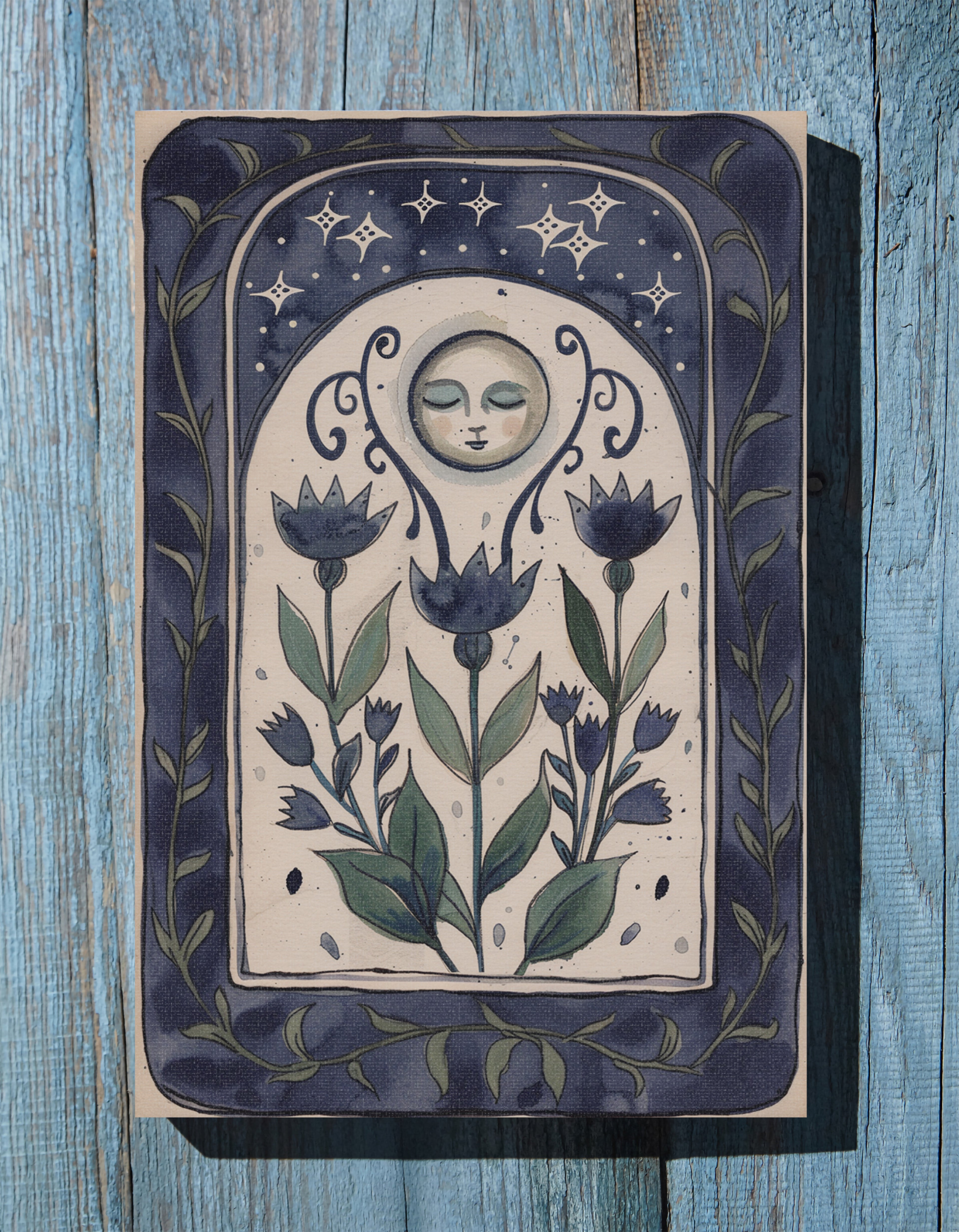 .75" Matte Canvas - Moonlit Folk Bloom Dream