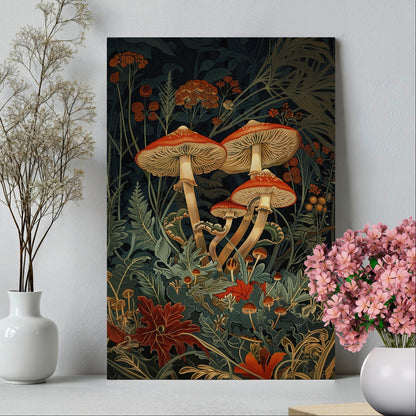.75&quot; Matte Canvas - Elegant Mushroom Reverie