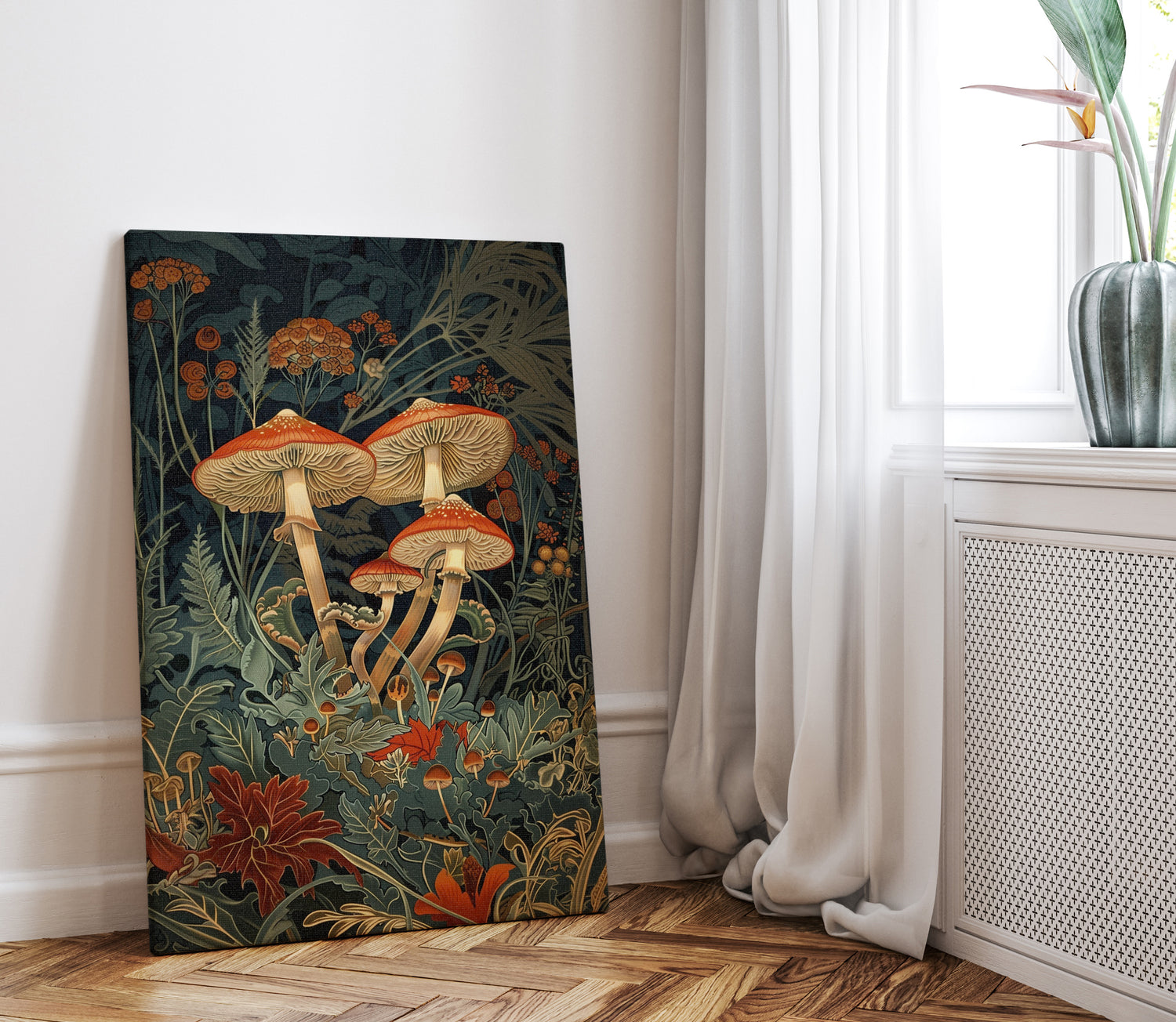 .75&quot; Matte Canvas - Elegant Mushroom Reverie