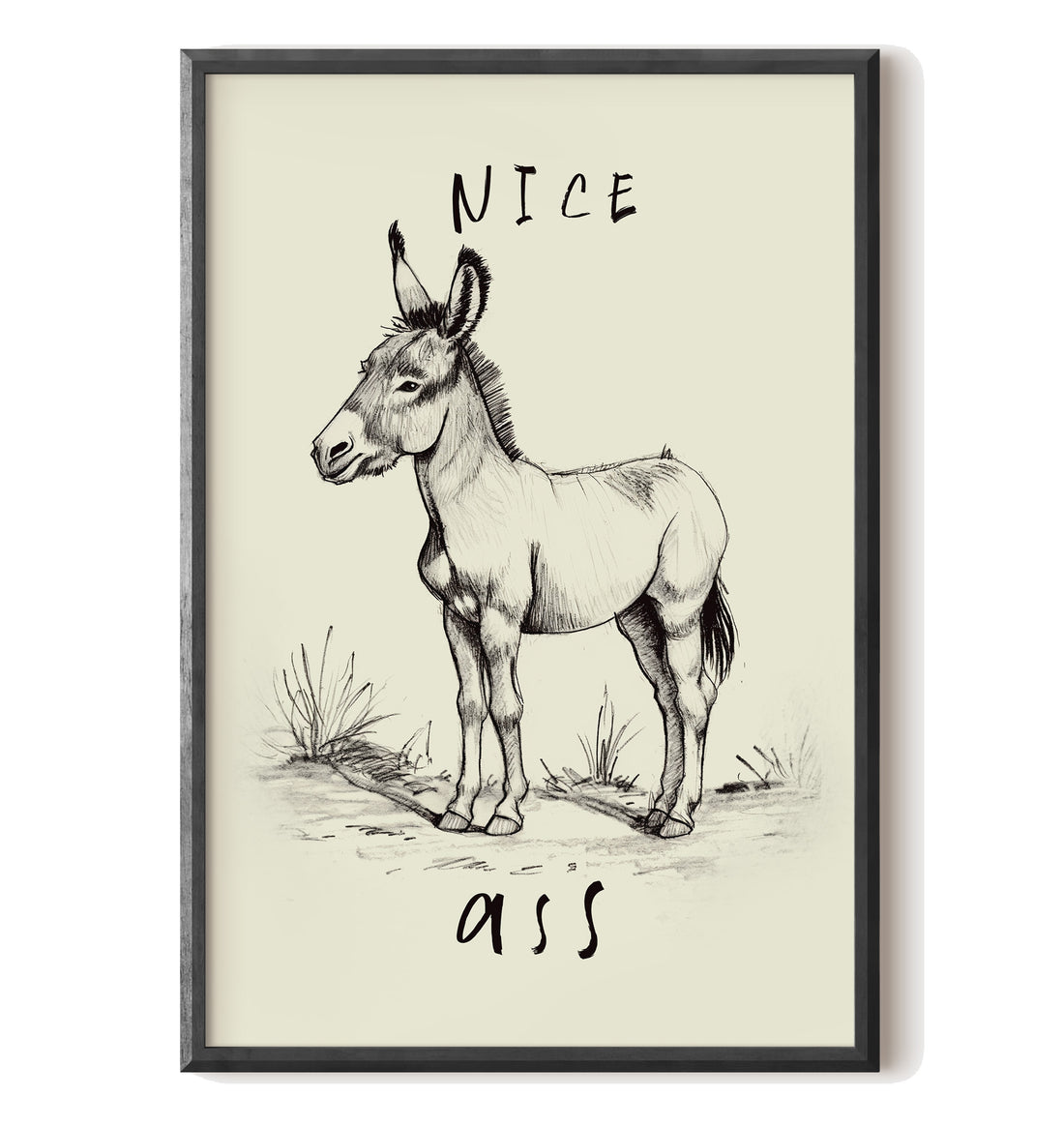 Donkey Line Art Humor