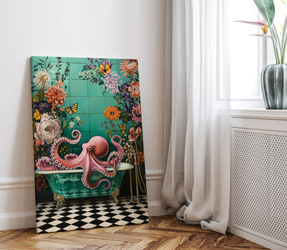 .75" Matte Canvas - Octopus Bath Royale