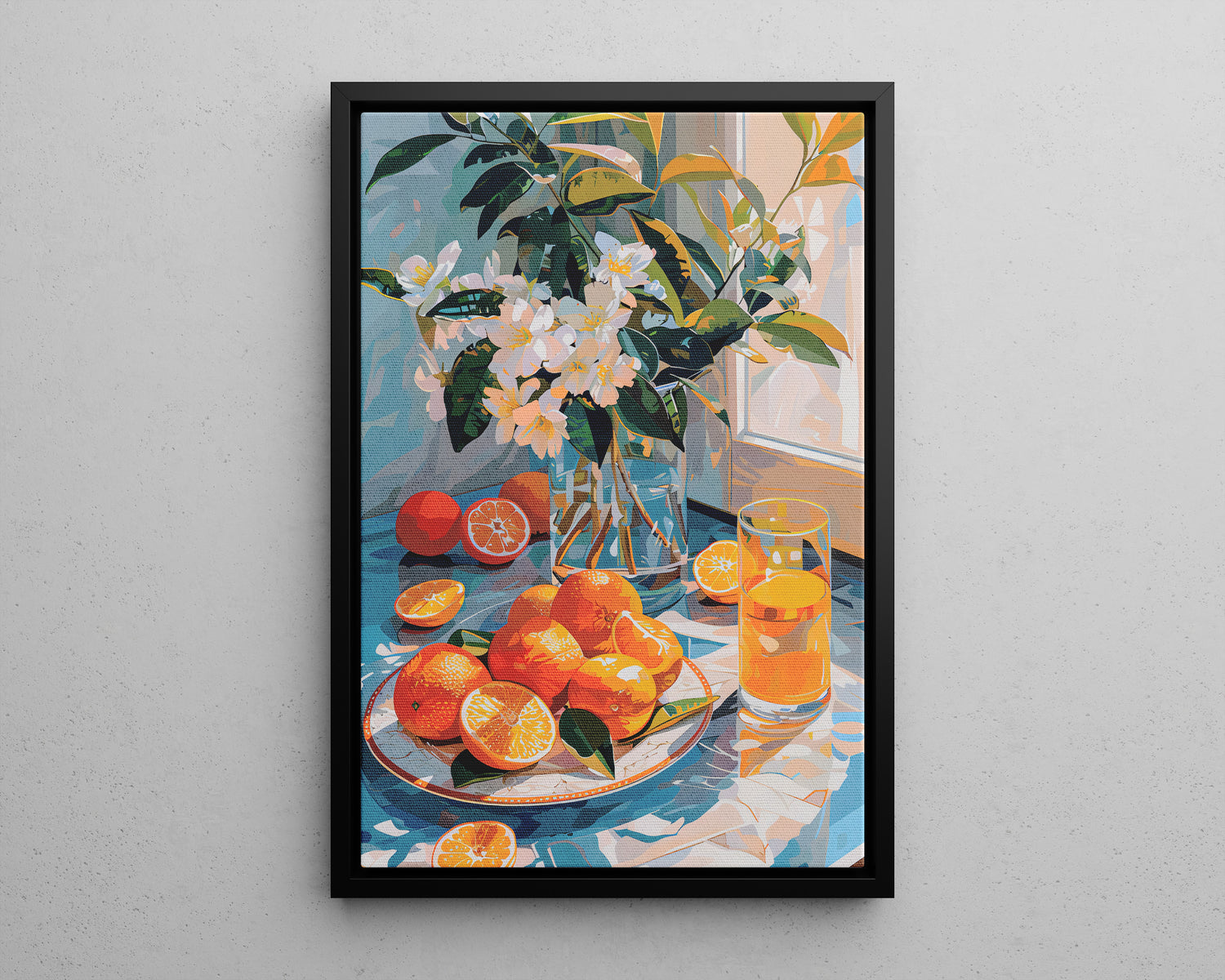 Framed Canvas - Citrus Blossom Morning