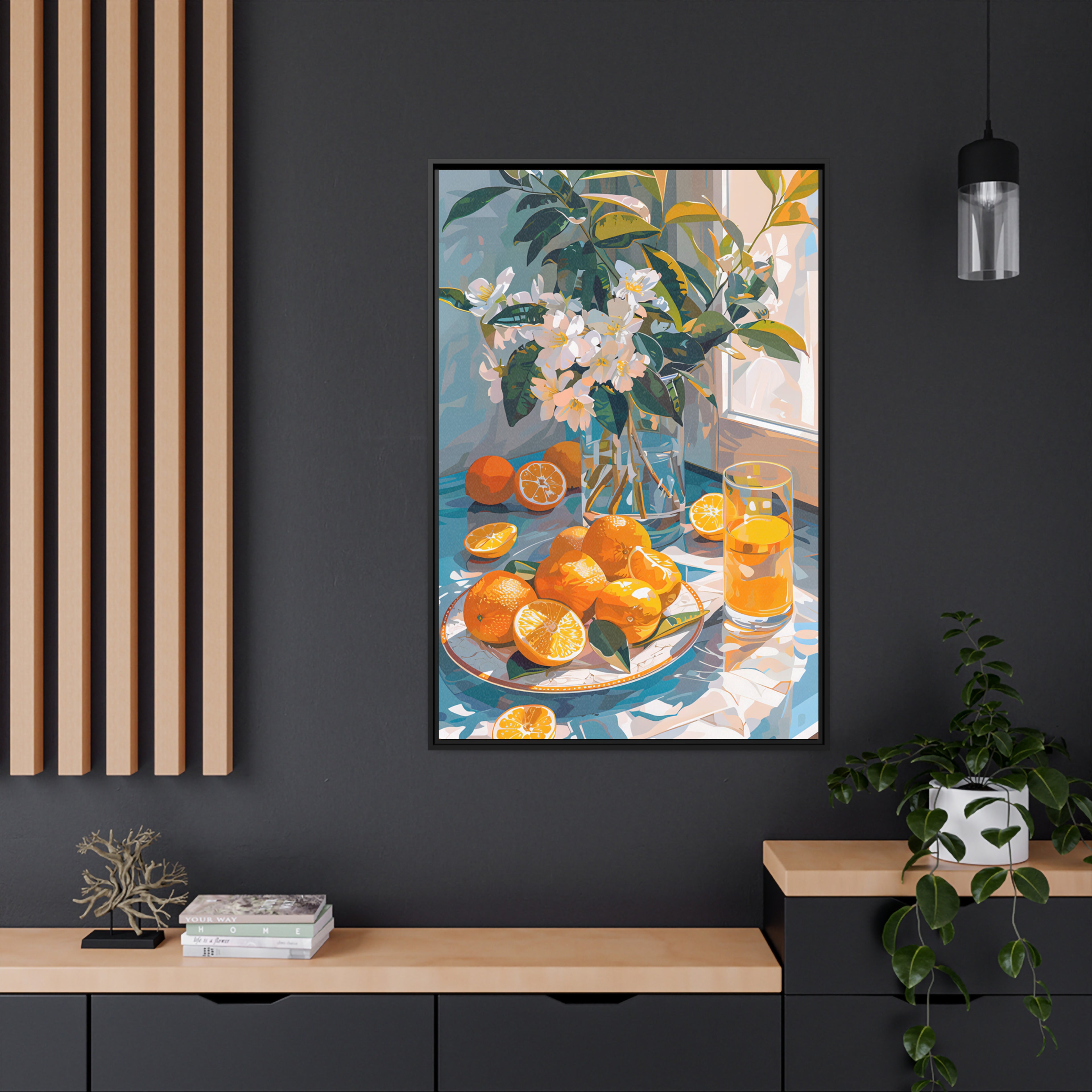 Framed Canvas - Citrus Blossom Morning