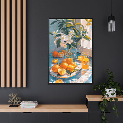 Framed Canvas - Citrus Blossom Morning