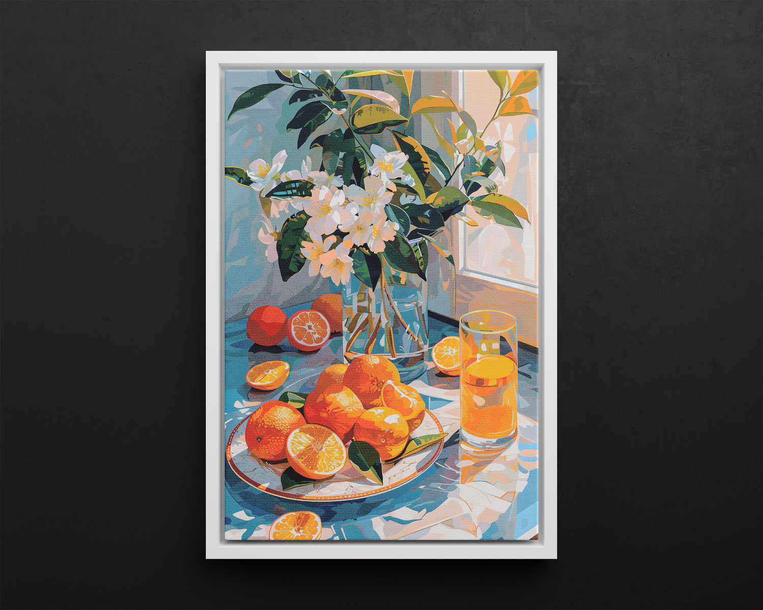 Framed Canvas - Citrus Blossom Morning