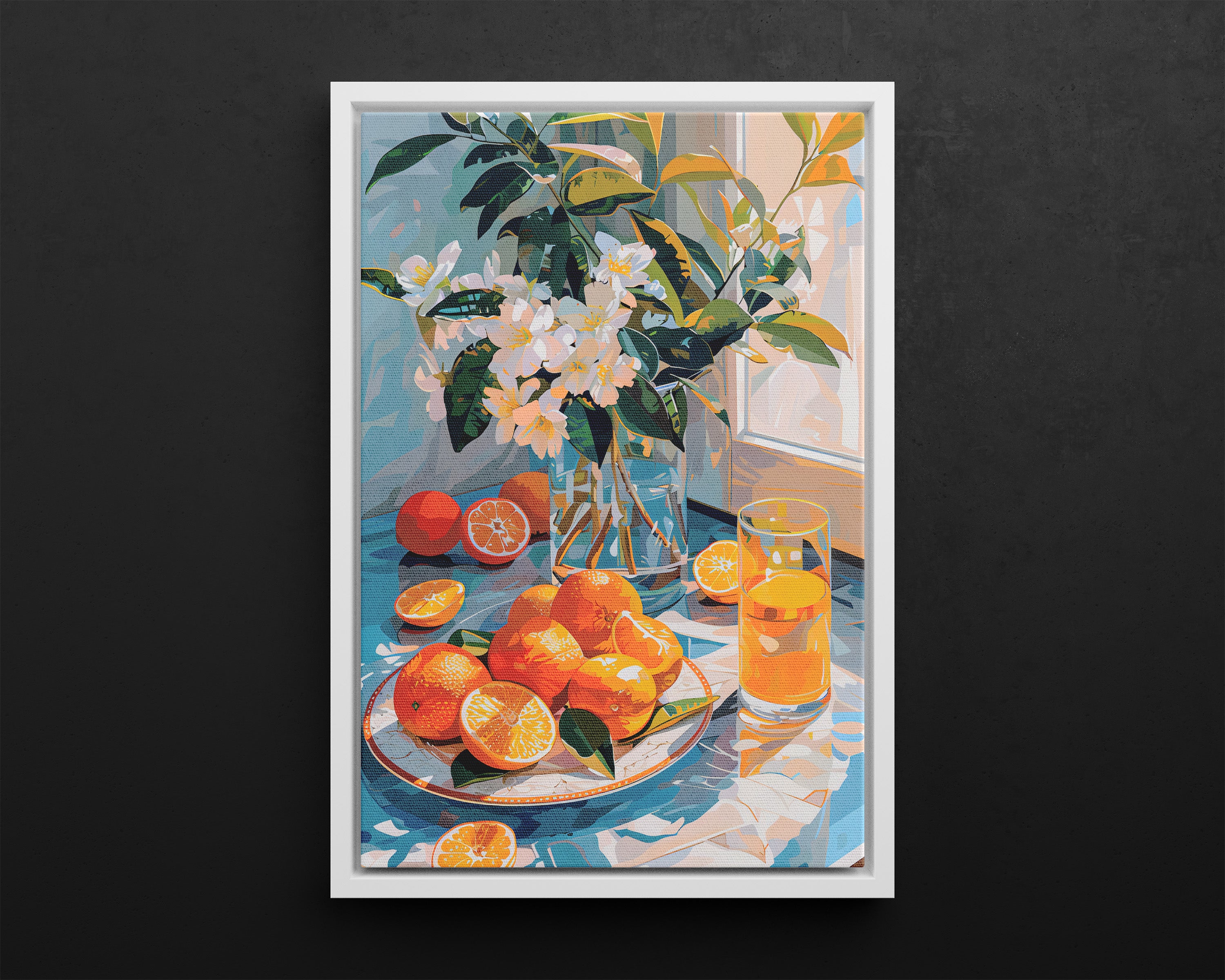 Framed Canvas - Citrus Blossom Morning