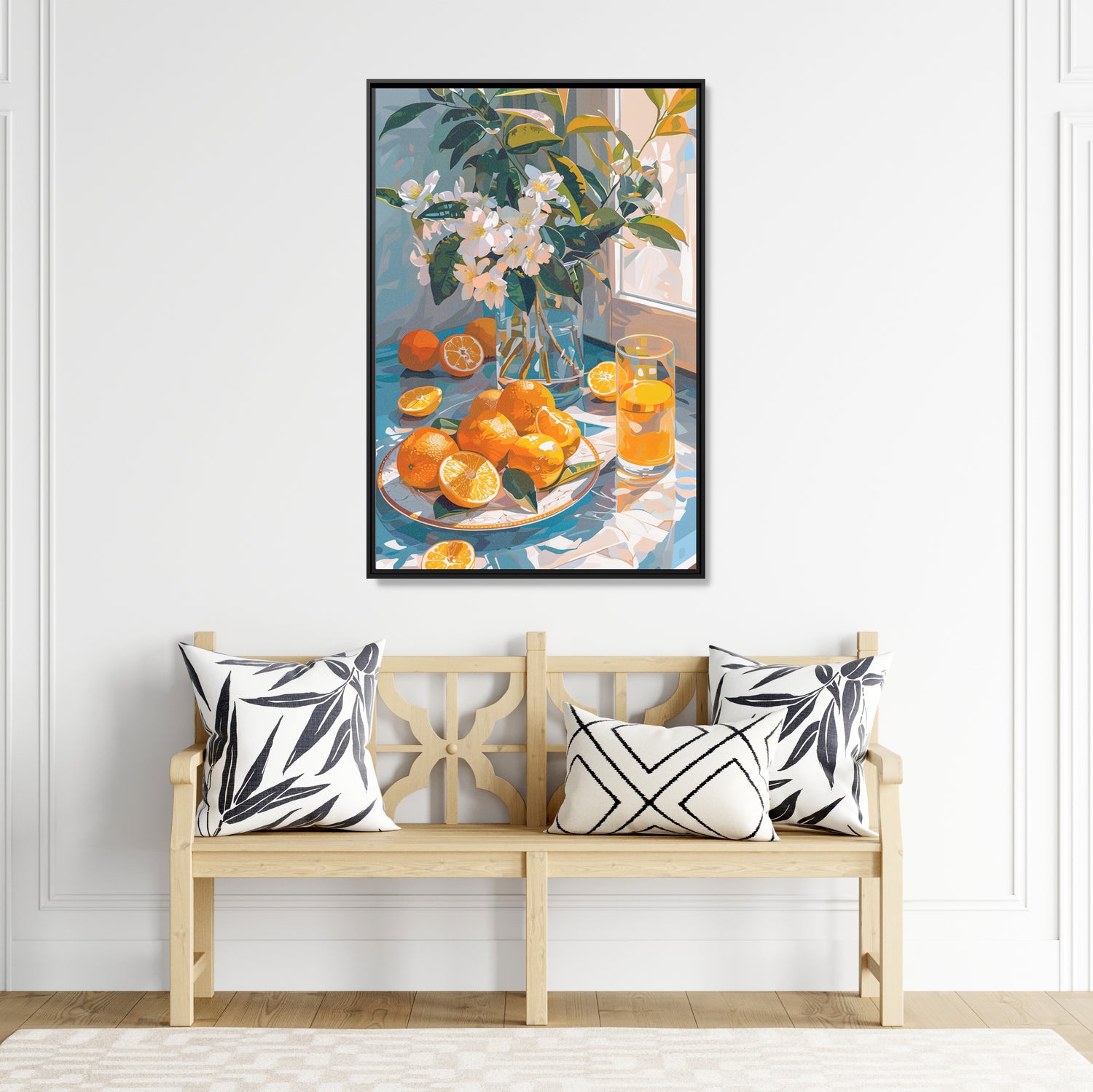Framed Canvas - Citrus Blossom Morning