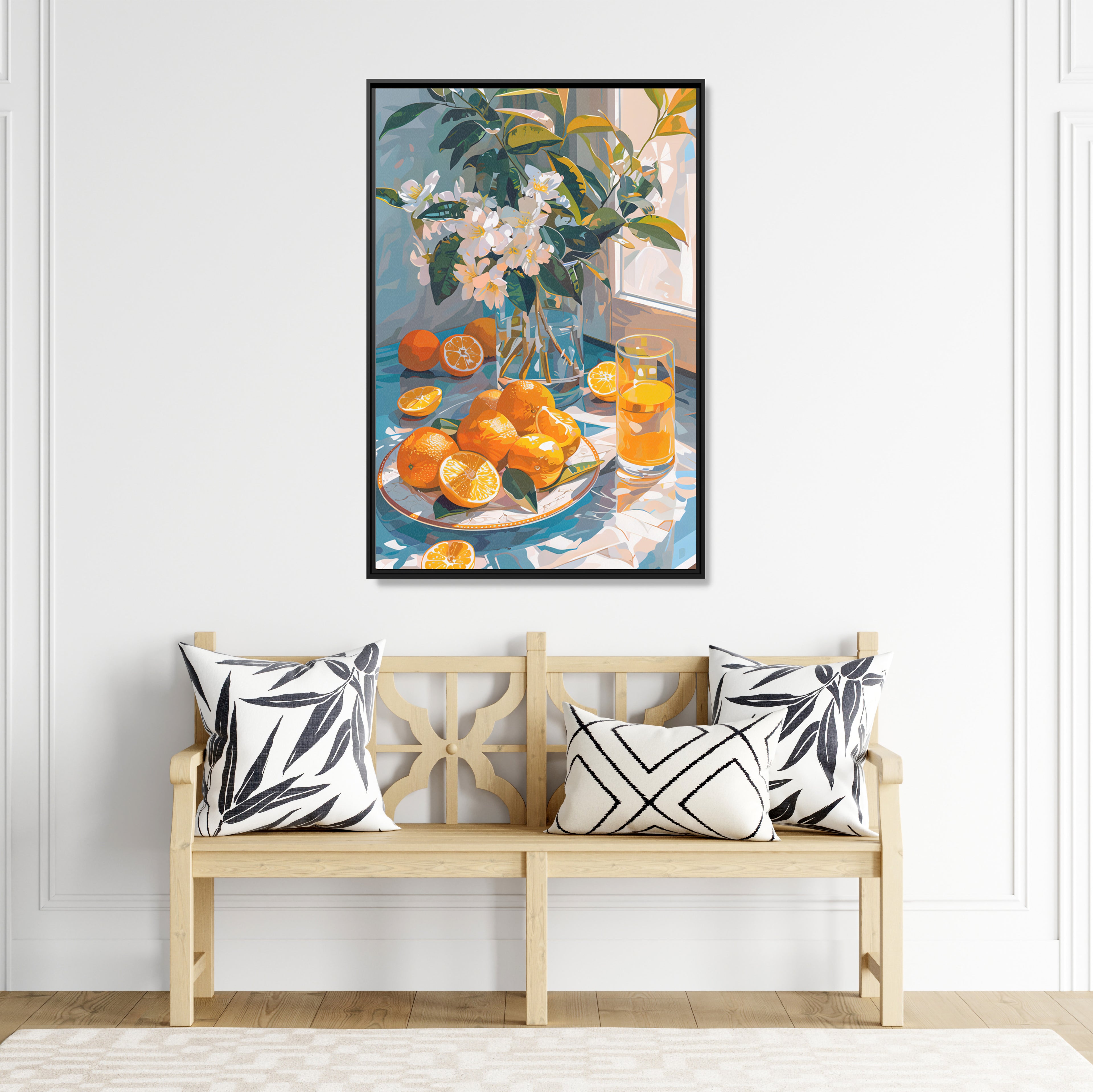 Framed Canvas - Citrus Blossom Morning