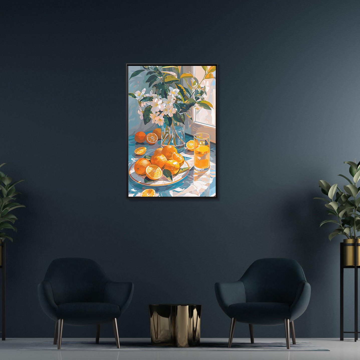 Framed Canvas - Citrus Blossom Morning