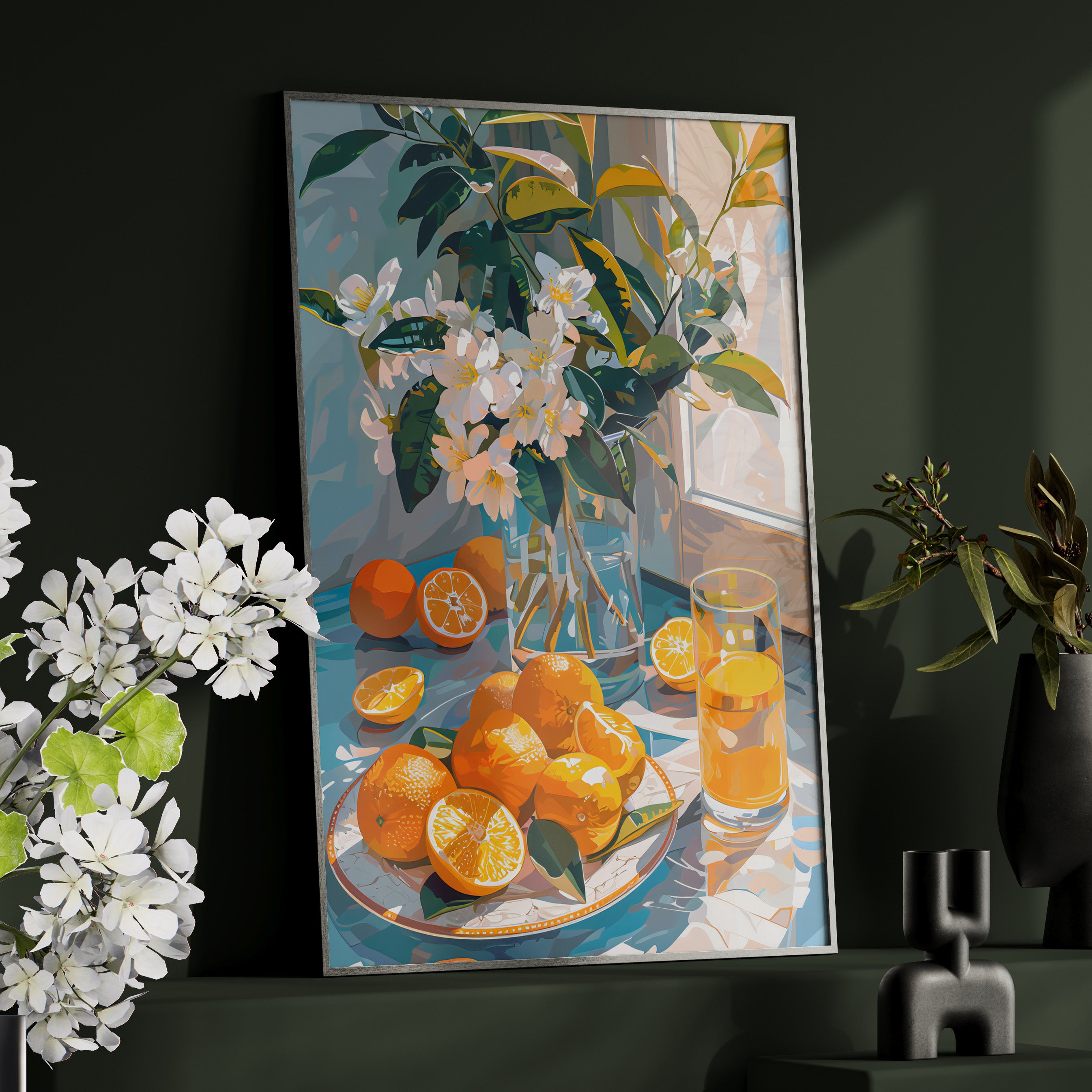 Framed Paper Print - Citrus Blossom Morning