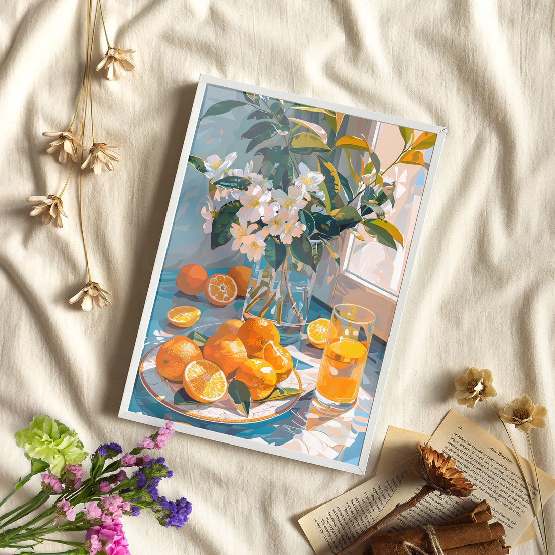 Framed Paper Print - Citrus Blossom Morning