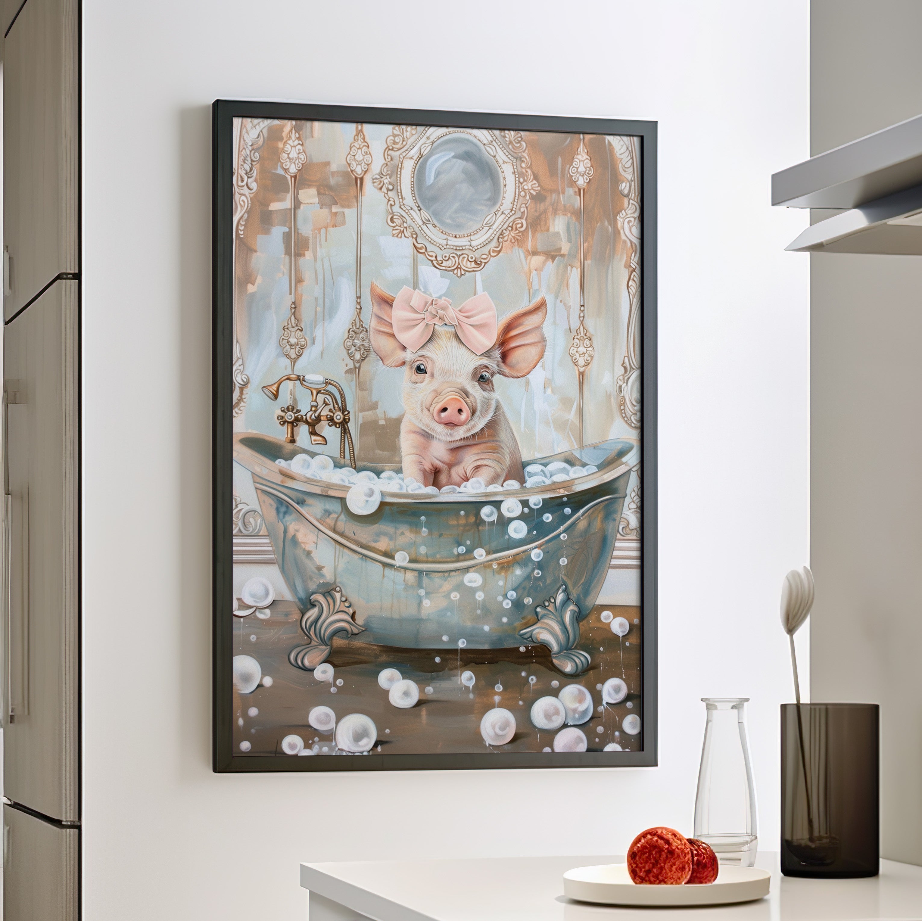 Framed Paper Print - Piglet&