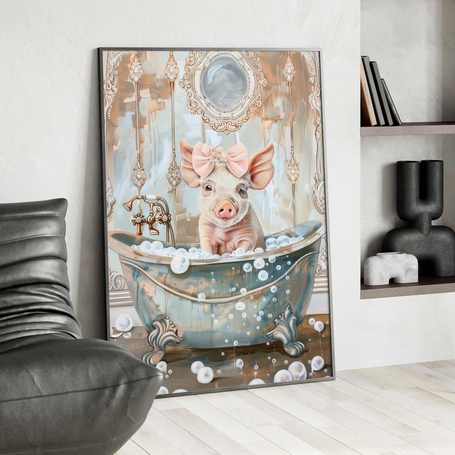 Framed Paper Print - Piglet&