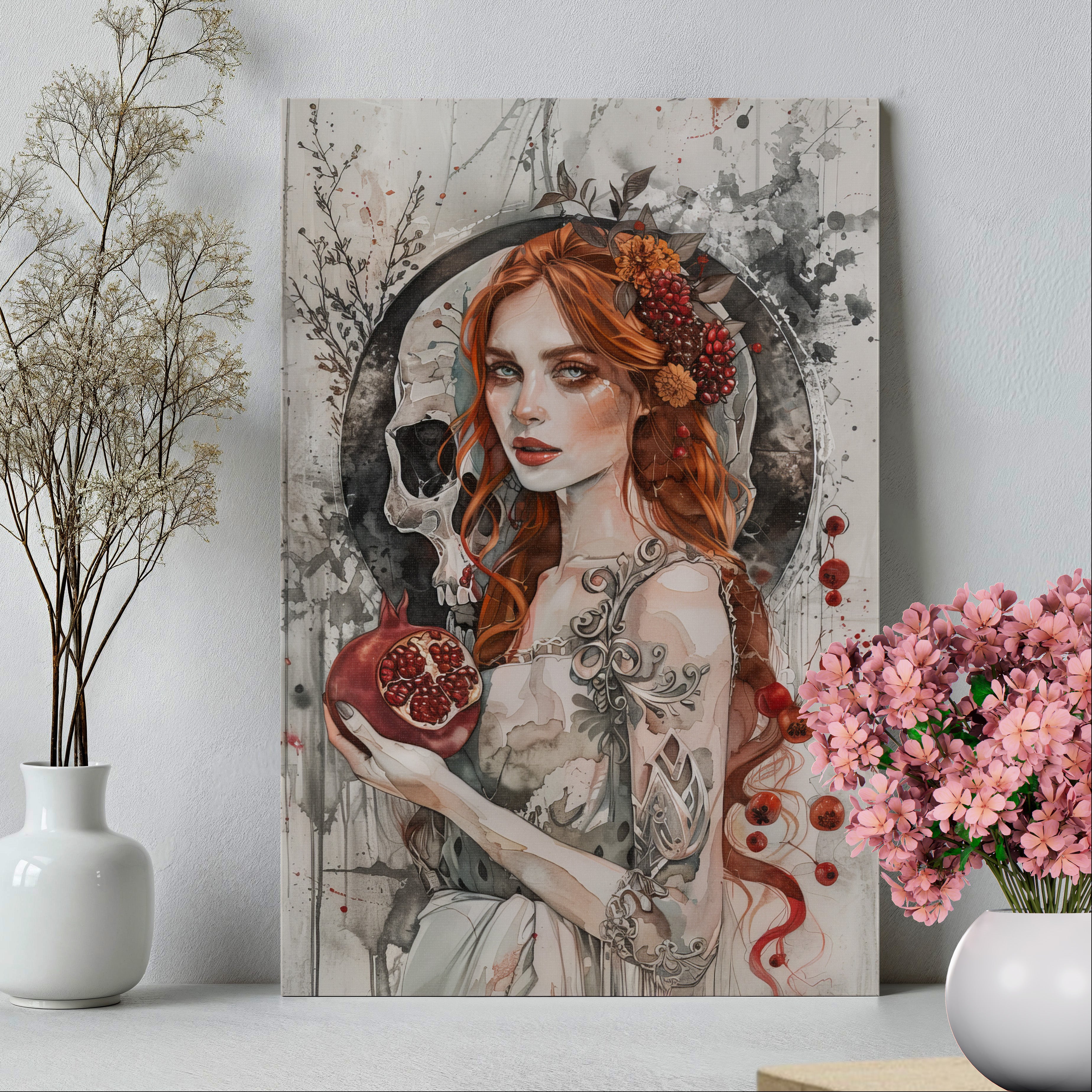 1.25" Matte Canvas - Persephone’s Pomegranate Curse