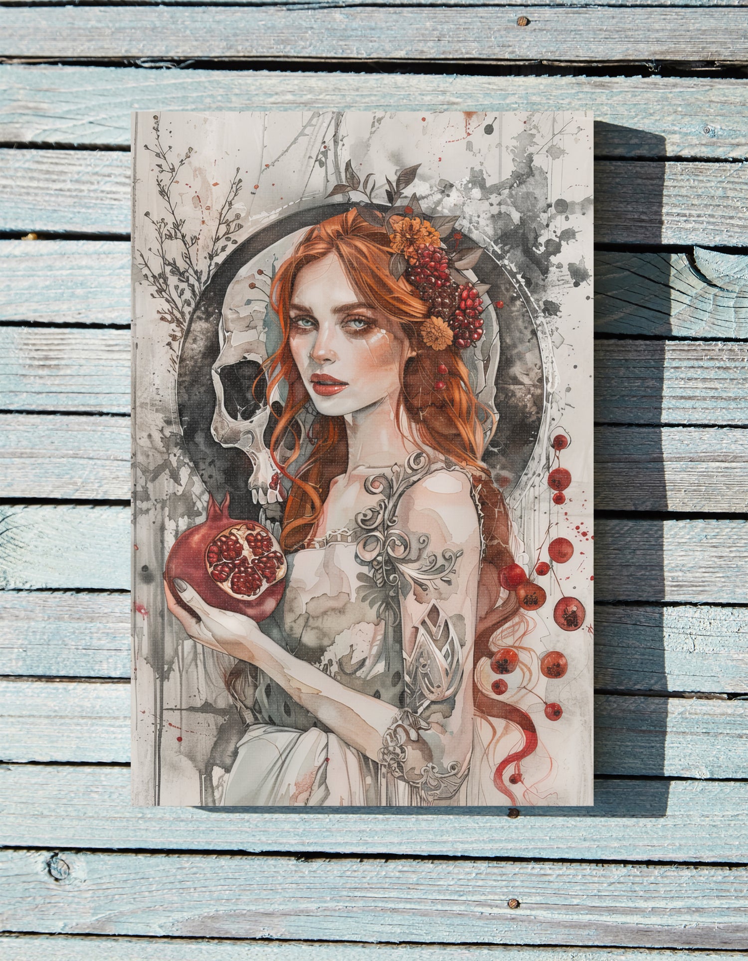1.25" Matte Canvas - Persephone’s Pomegranate Curse