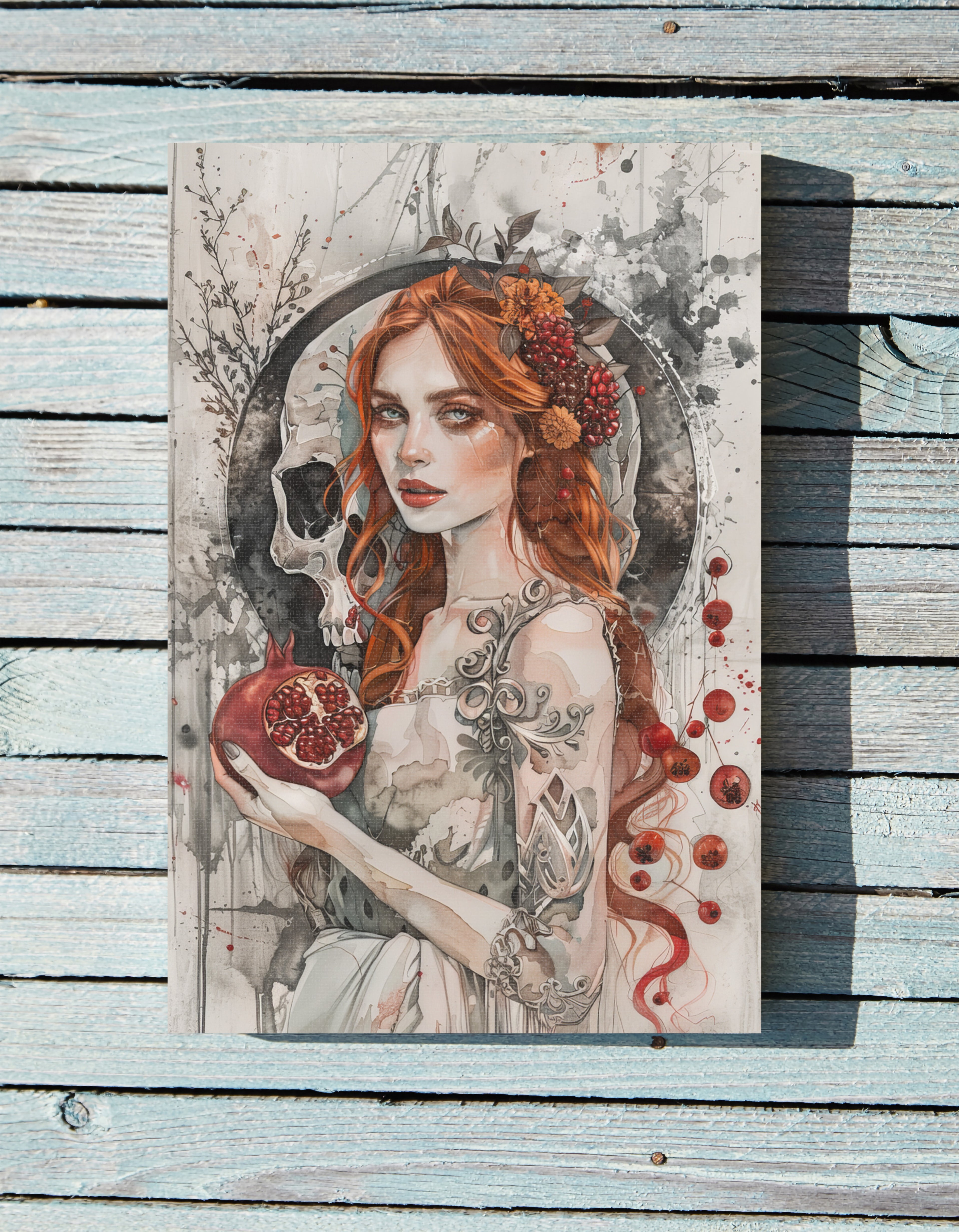 1.25" Matte Canvas - Persephone’s Pomegranate Curse