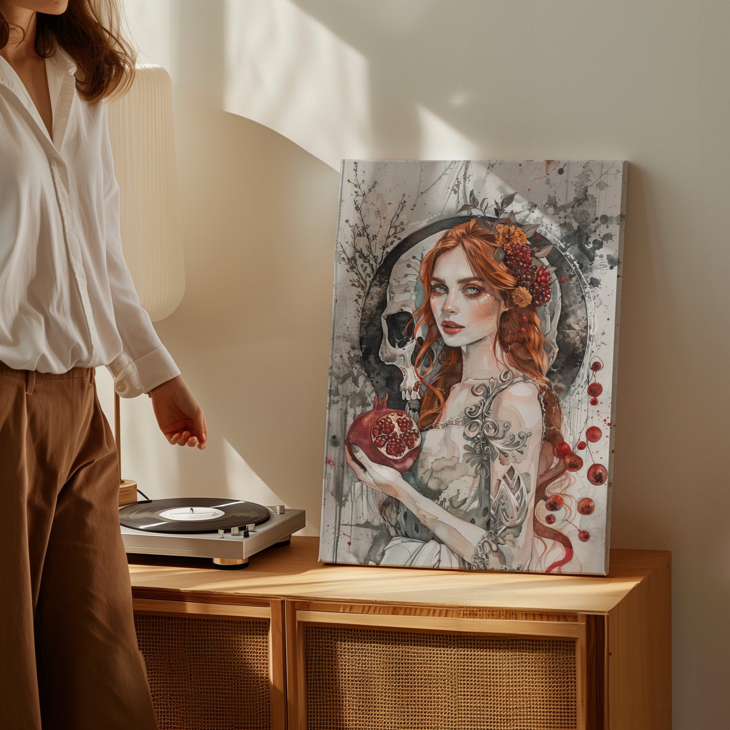 1.25" Matte Canvas - Persephone’s Pomegranate Curse
