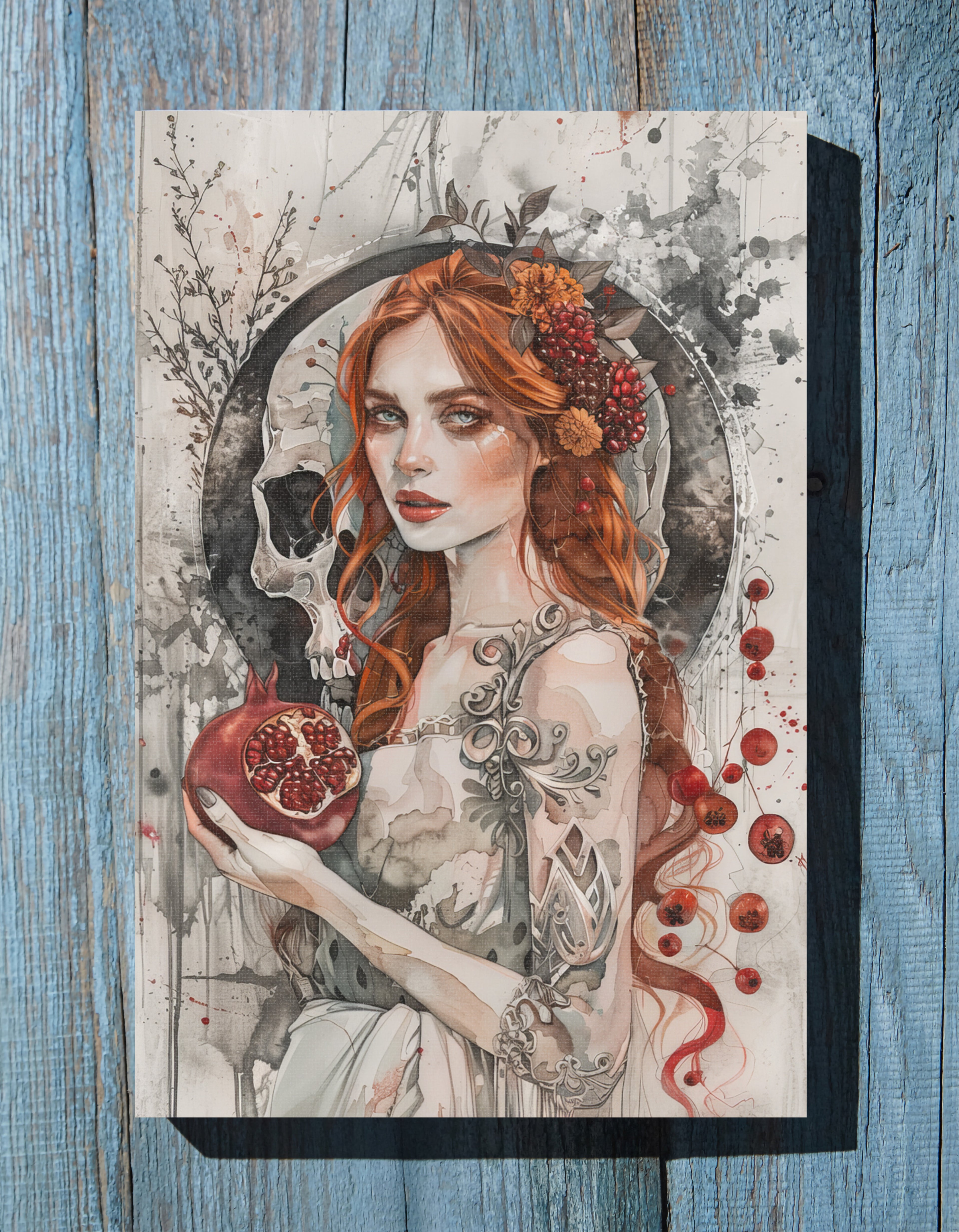 1.25" Matte Canvas - Persephone’s Pomegranate Curse