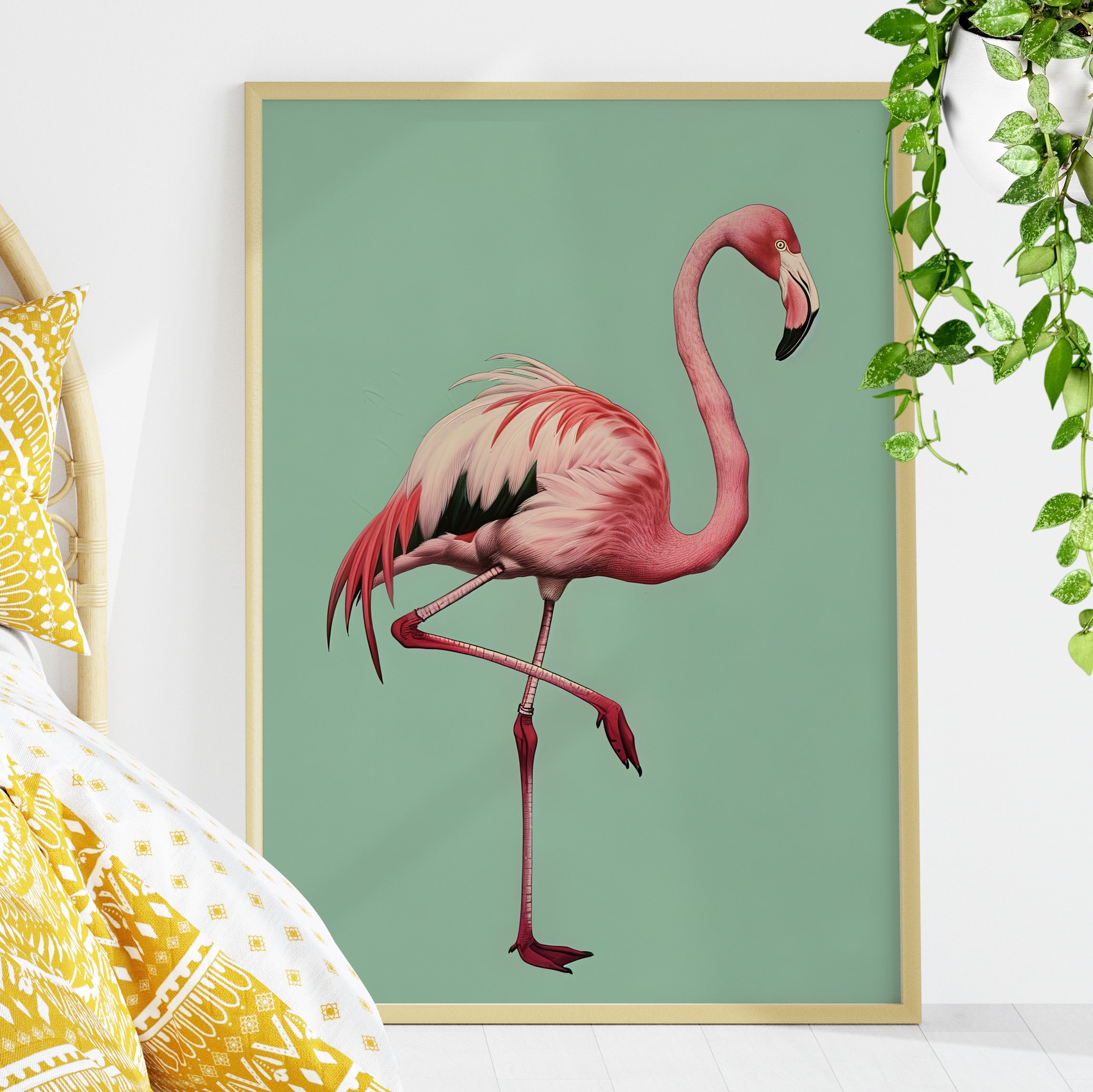 Pink Flamingo Tropical
