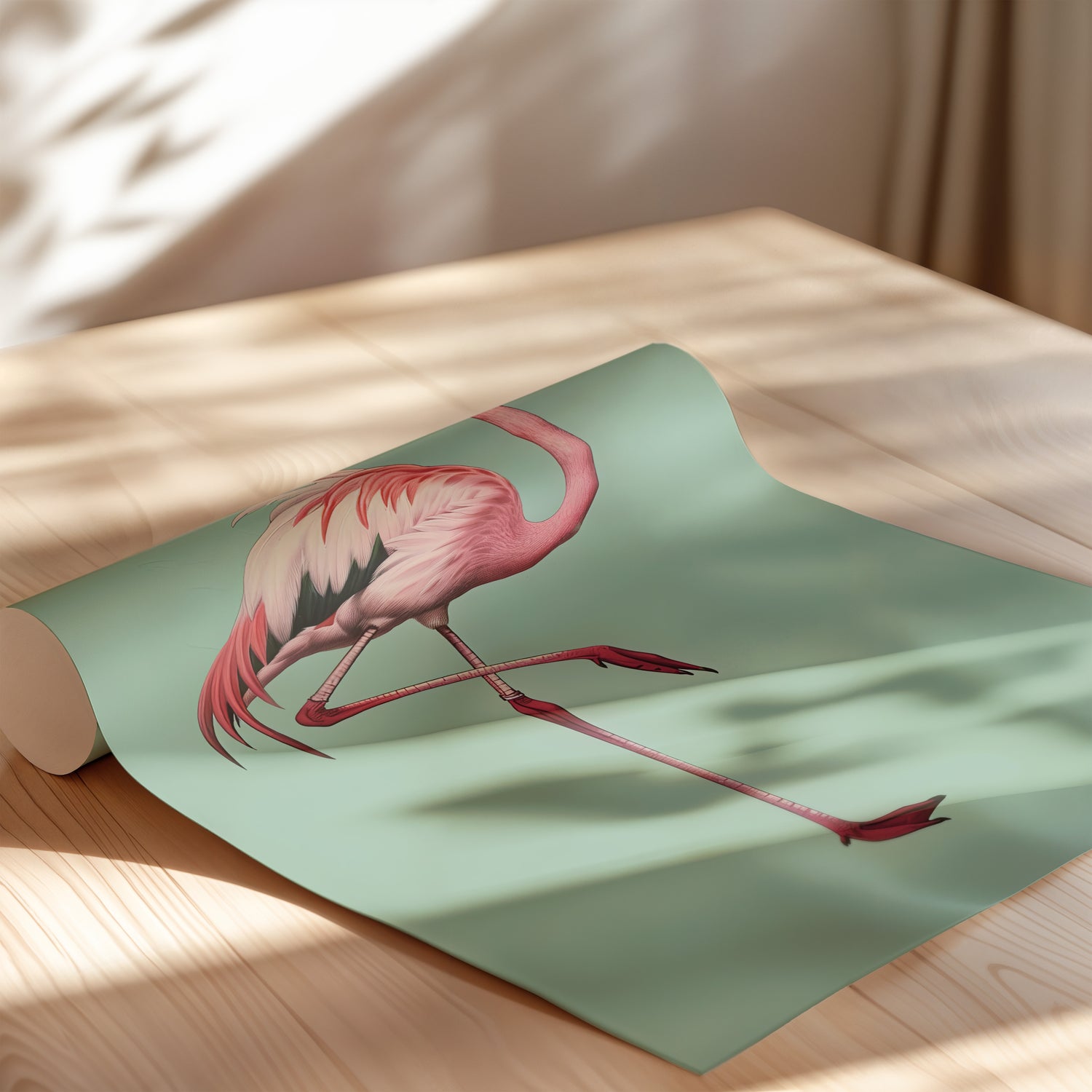 Pink Flamingo Tropical