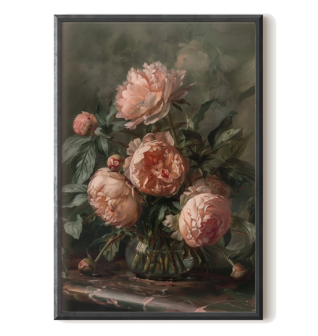 Vintage Blush Peony Bouquet