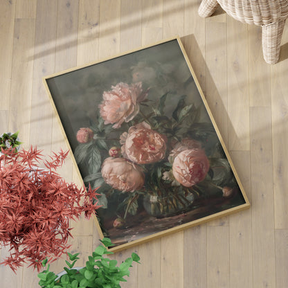 Vintage Blush Peony Bouquet