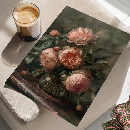 Vintage Blush Peony Bouquet