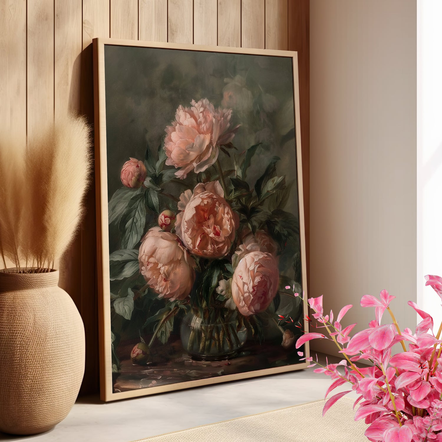 Vintage Blush Peony Bouquet