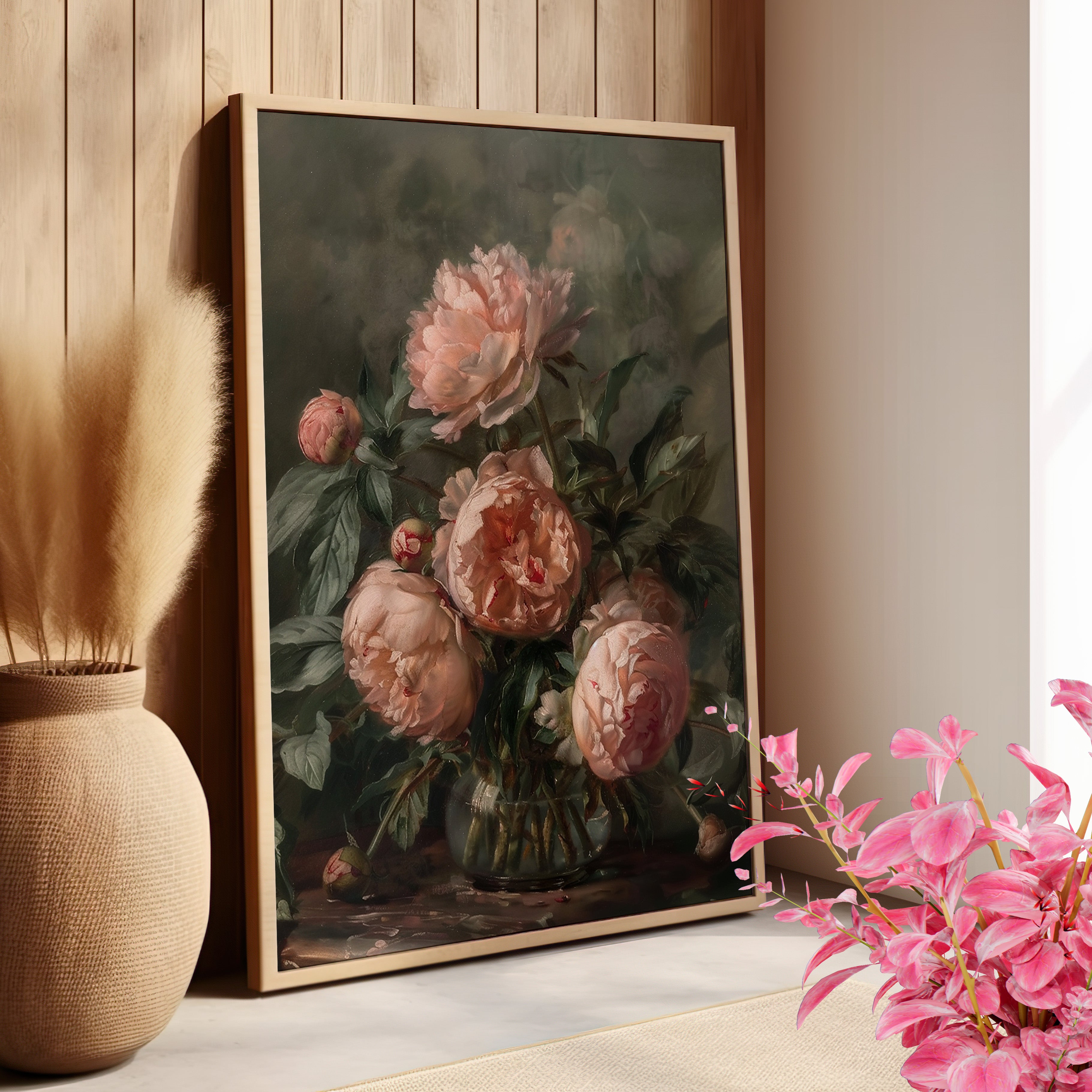 Vintage Blush Peony Bouquet