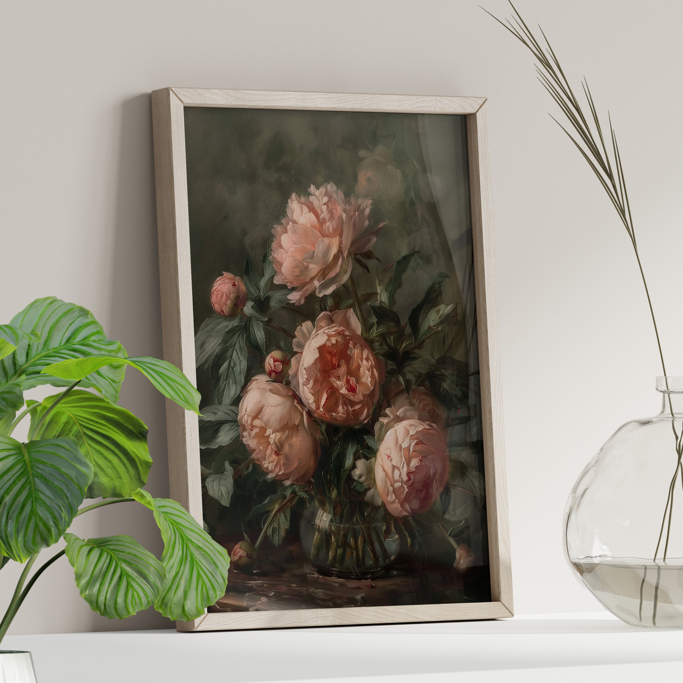 Vintage Blush Peony Bouquet
