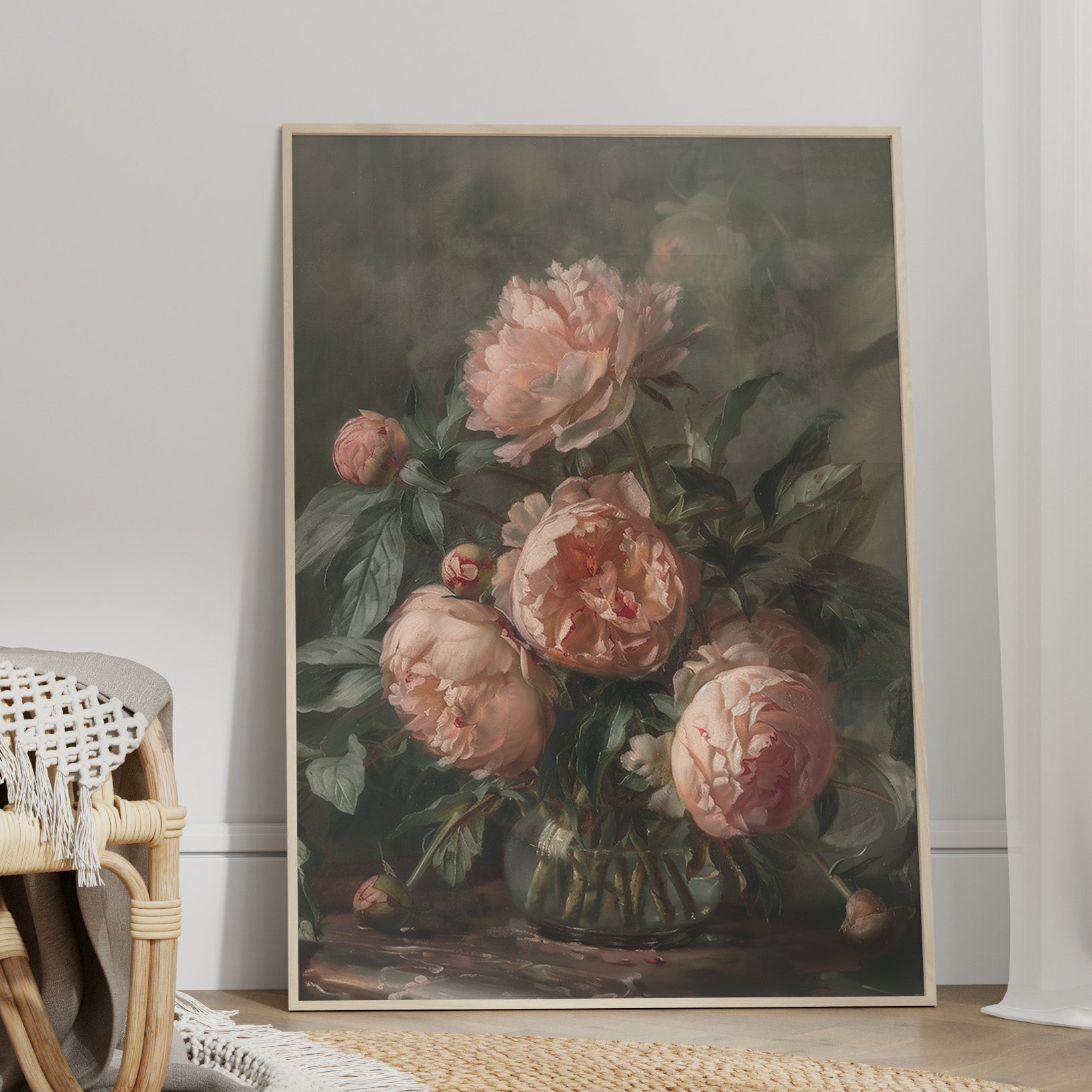 Vintage Blush Peony Bouquet