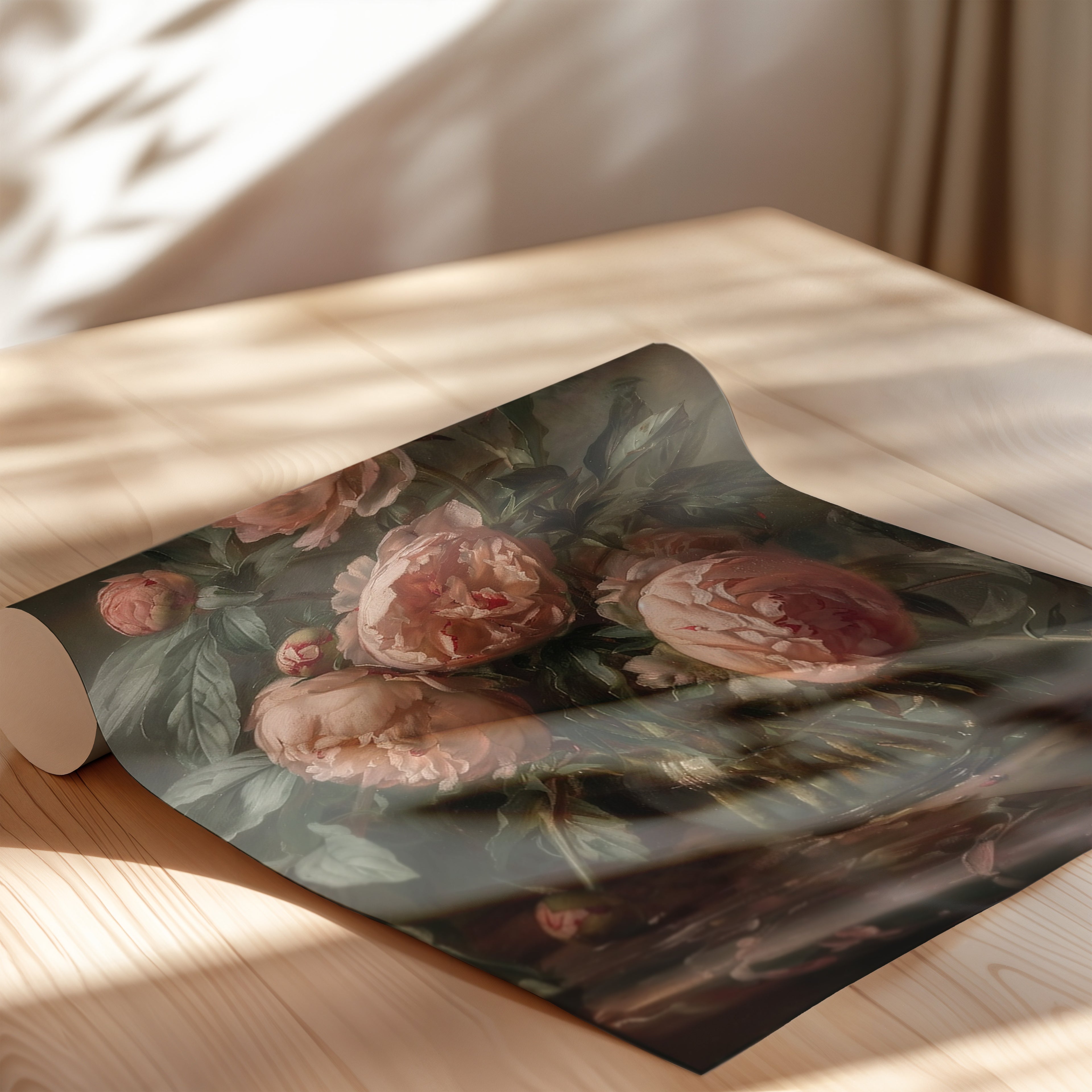 Vintage Blush Peony Bouquet