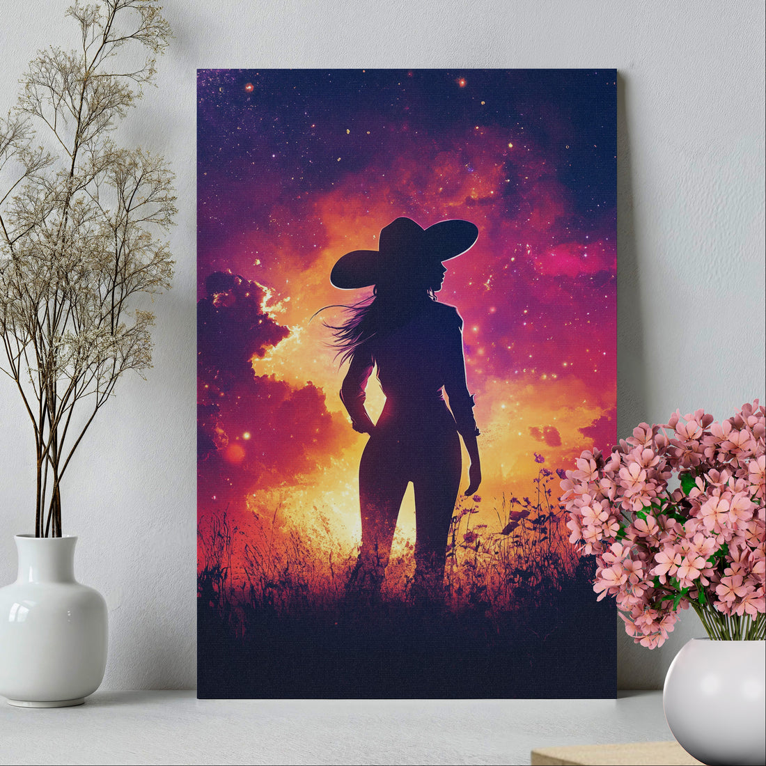 .75&quot; Matte Canvas - Cosmic Cowgirl